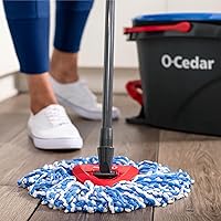Vista 11 de O-Cedar RinseClean - Sistema de trapeador giratorio y cubeta Limpia con agua limpia Elimina el 99% de las bacterias