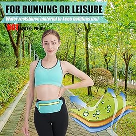 USHAKE Slim Running Belt, Ultra Light Bounce Free Waist Pouch Fitness Workout Belt Sport Waist Pack Exercise Waist Bag for Apple iPhone Samsung in Running Gym Marathon Cycling(04MB)