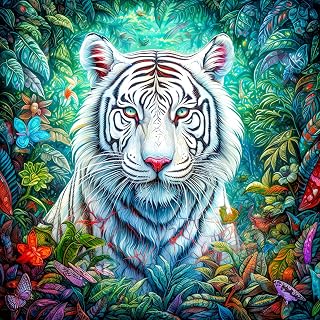 Puzzle für Erwachsene 1024, Puzzles für Erwachsene, Familien-Puzzle-Spiel, Geburtstagsgeschenke. Herausforderung mit hohem Schwierigkeitsgrad, weißer Tiger