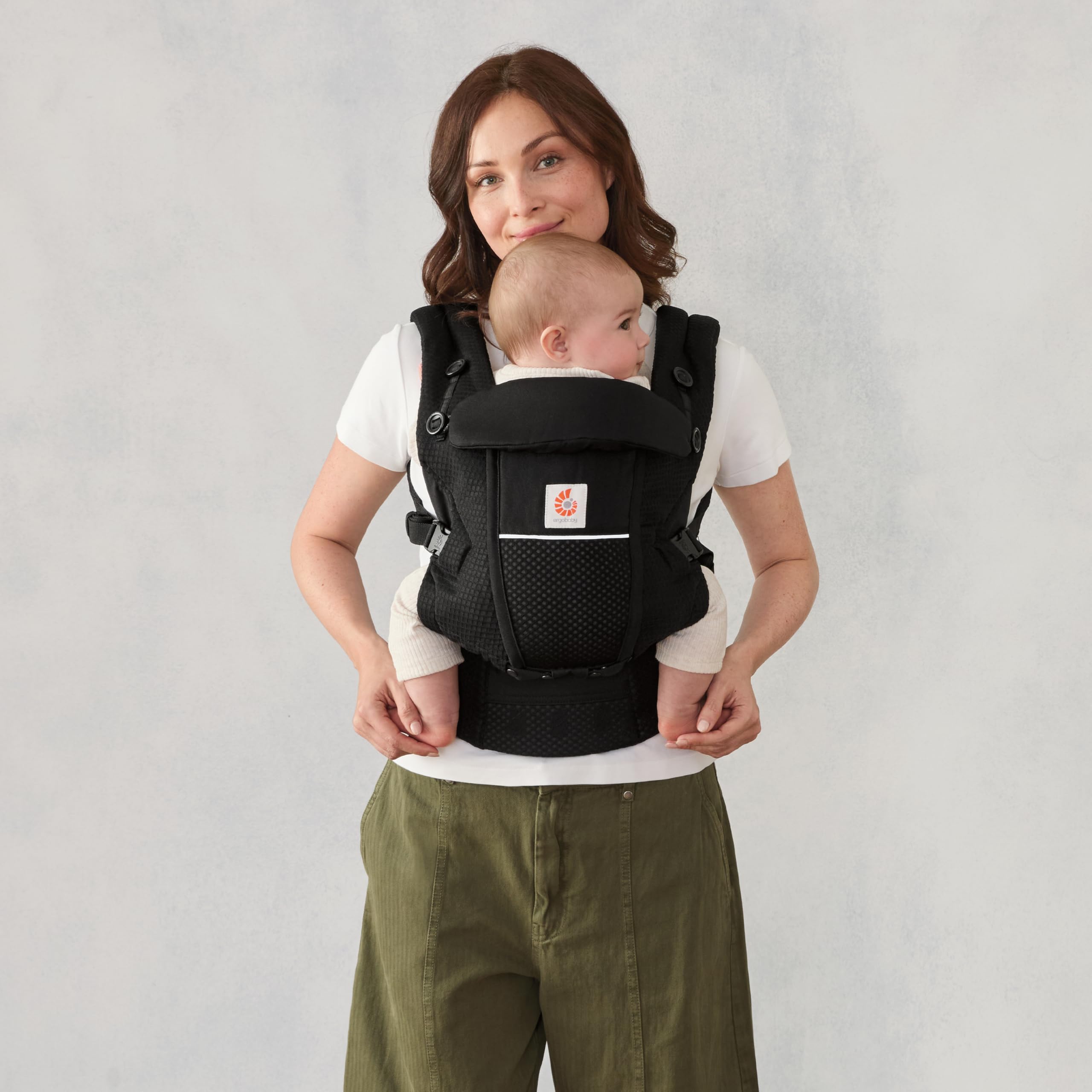 Ergobaby Porte-Bébé Adapt Onyx Black 3 positions Mesh SoftFlex ventral dorsal nouveau-nés