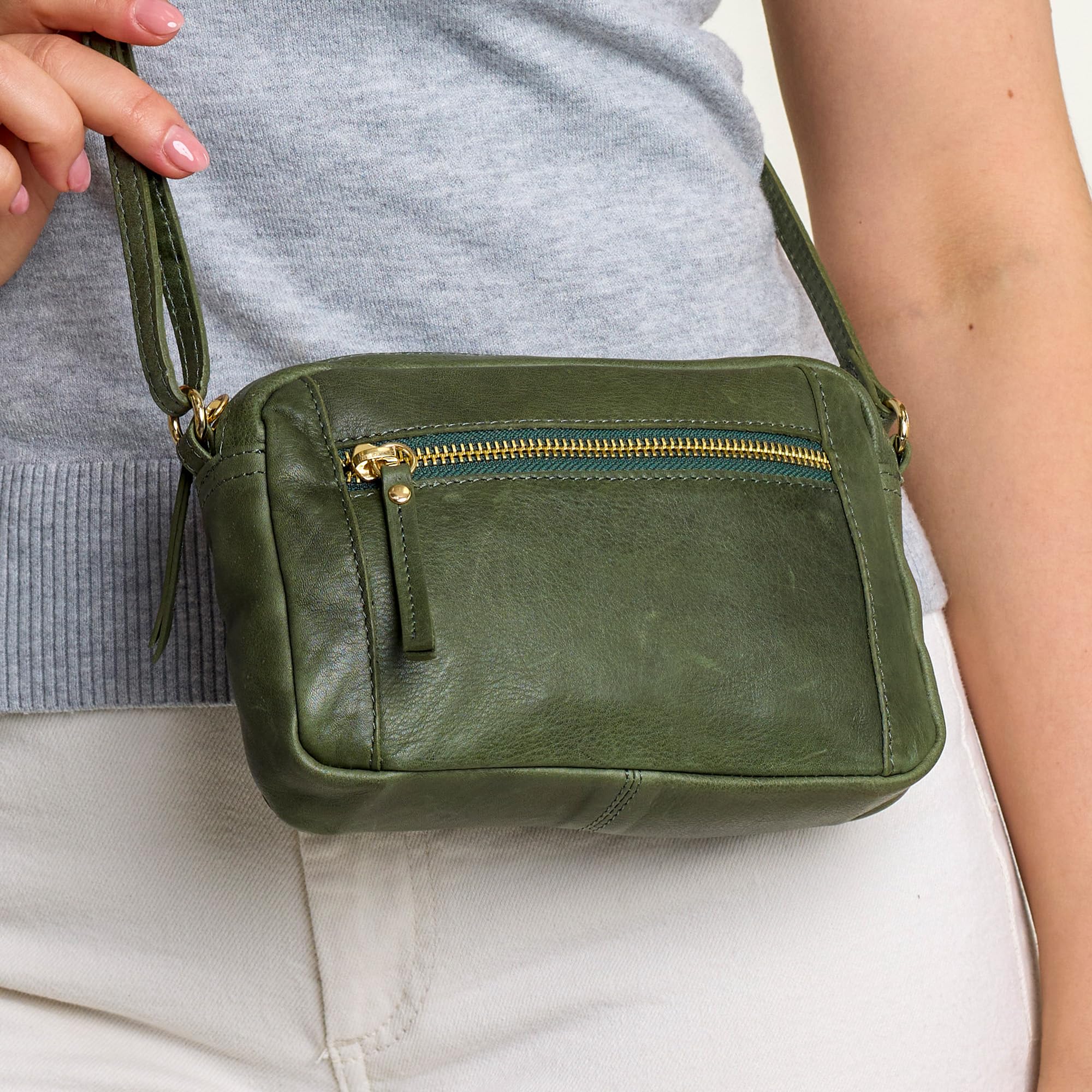 Gusti Handtasche Leder - Dominic Damen Handtasche Schultertasche Partytasche Festivaltasche Ledertasche Vintage Leder