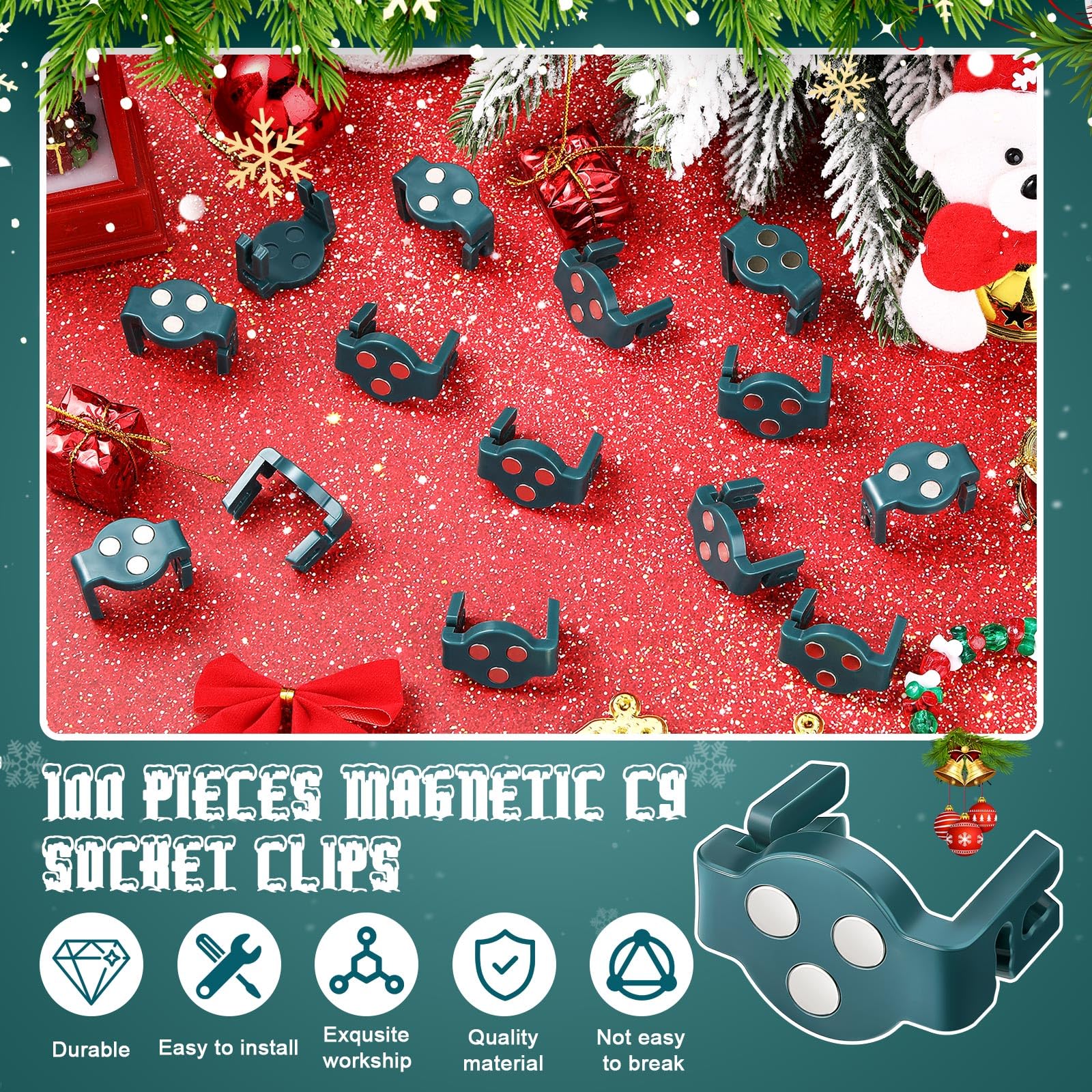 High Winds Test Magnetic Christmas Light Clips – Christmas Light Source - View #7