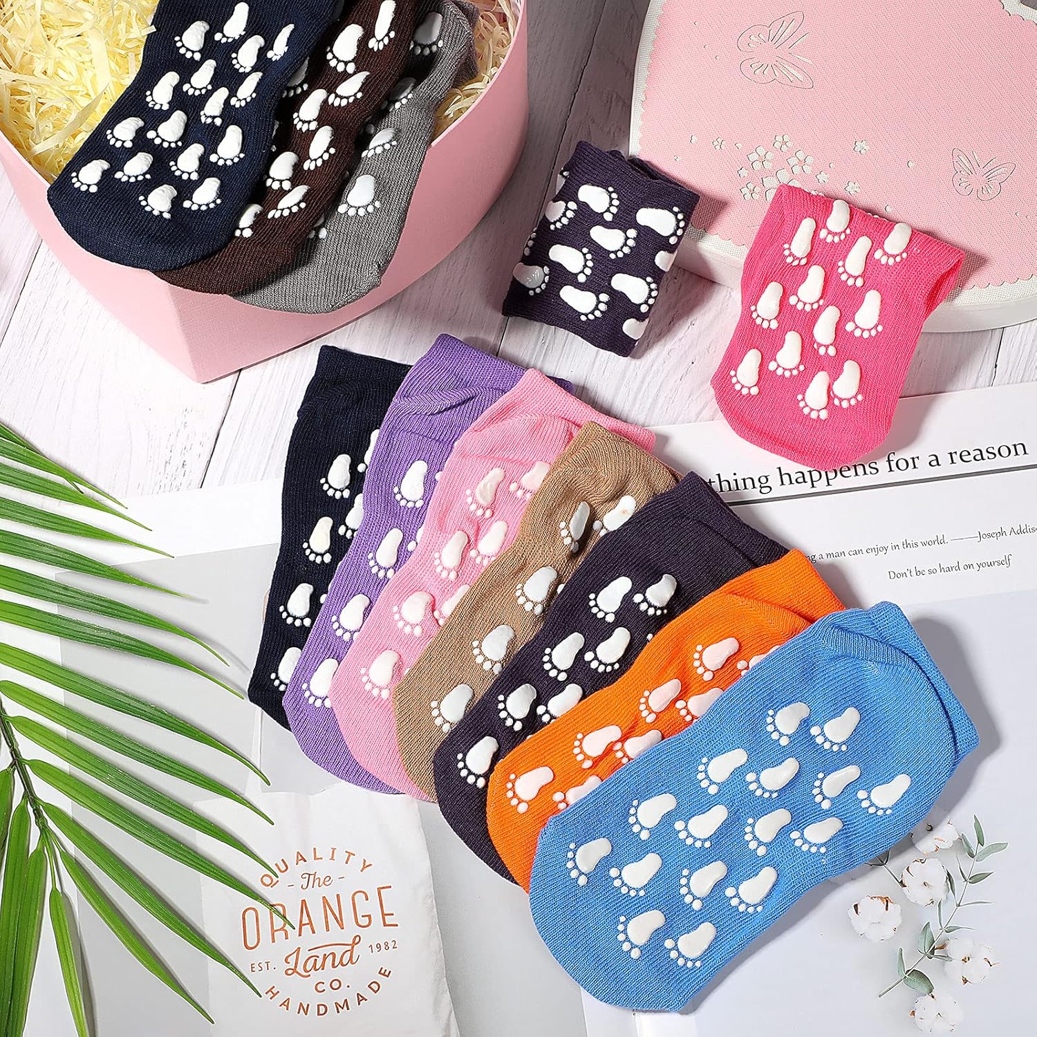 Miniatura 5 de 14 pares de calcetines antideslizantes para niños calcetines de agarre de tobillo para niños para pilates ballet entrenamiento descalzo pequeño