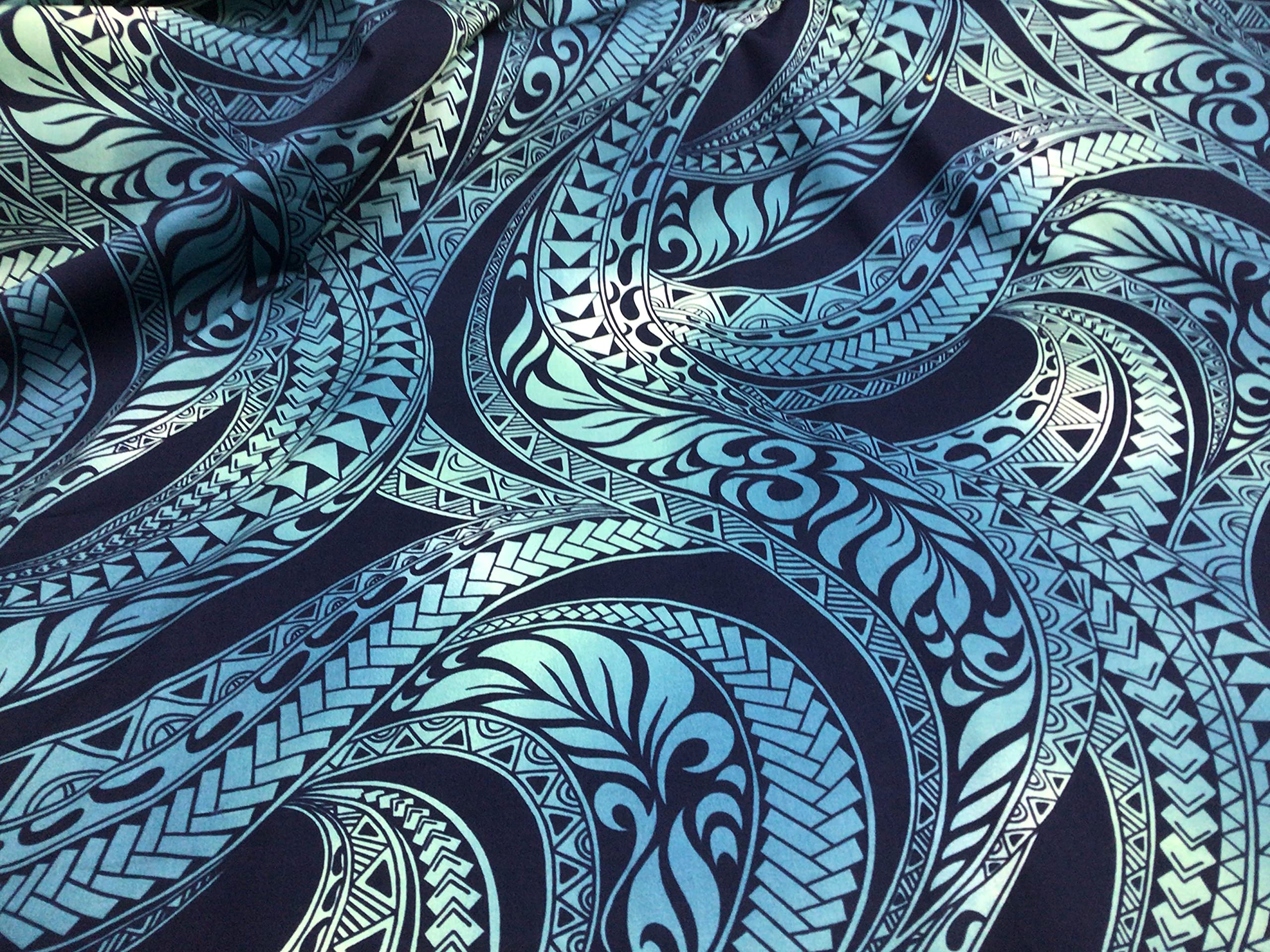 Amazon.com: Originals by Hitomi, Blue Tribal Hawaiian Print