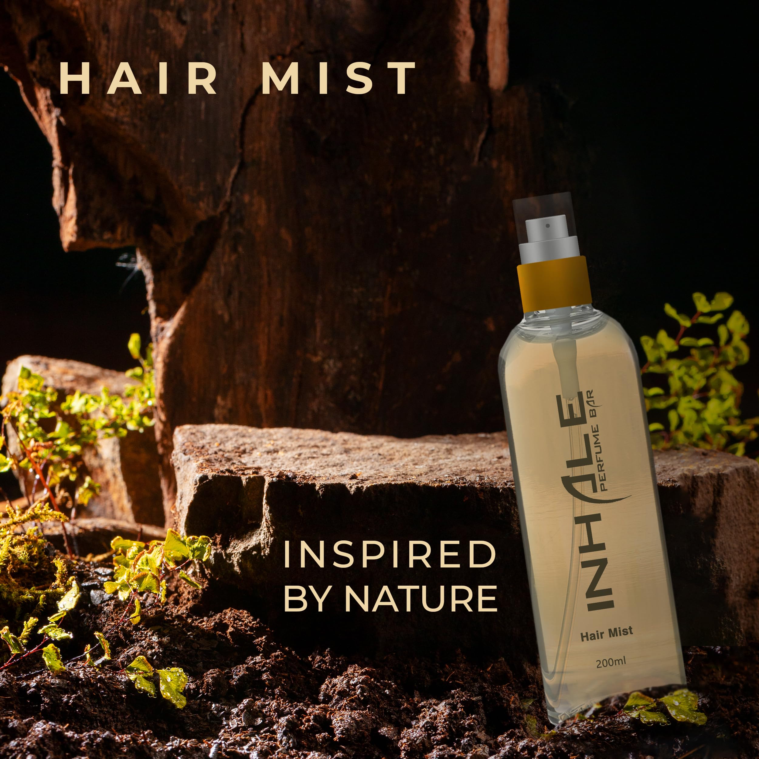 Inhale Hair Mist - Perfume para el cabello, 200 ml, aceite de fragancia acuática, glicerina con aceite de almendra dulce, alcohol denato
