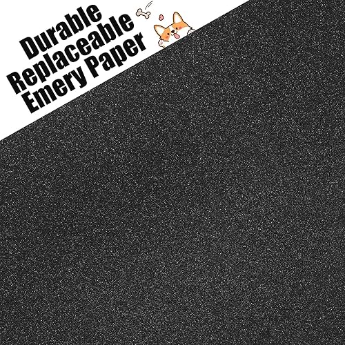 Miniatura 3 de Fuutreo 8 piezas de papel de esmeril autoadhesivo, repuesto de almohadilla para rascar perros, rascador de lima de uñas para gato, papel de lija