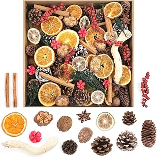 123 Stück Natur Weihnachts Adventskranz Deko Set