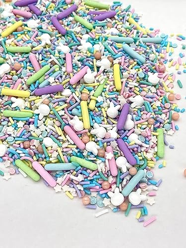 Miniatura 6 de Gránulos | Gránulos de Pascua | 8 onzas | Gránulos pastel | Gránulos para pasteles | Gránulos de primavera | Manvscakes, amarillo, azul, rojo, no