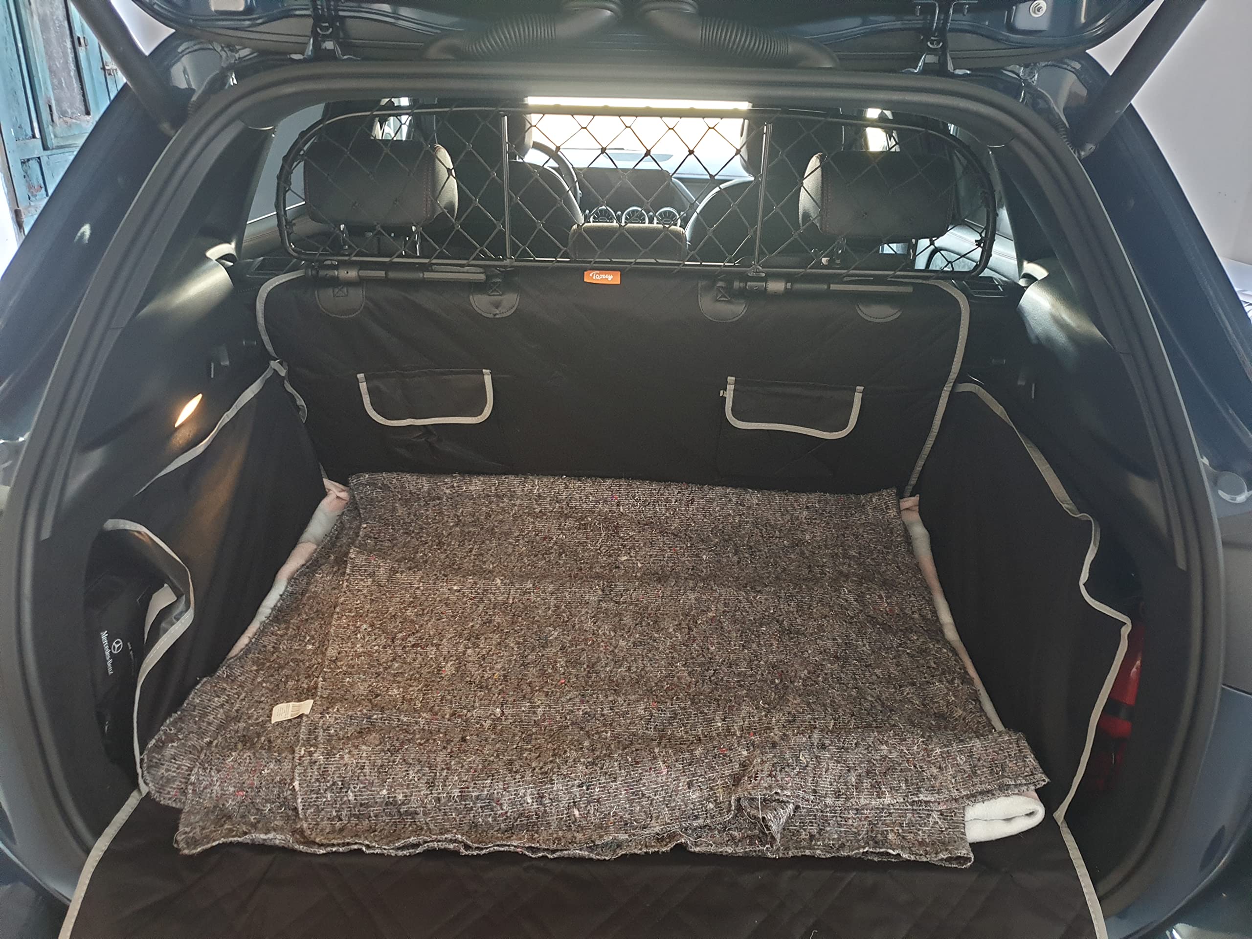 Divisorio Rete Per Mercedes GLA Dal 2020 - ERGOTECH RDA65-XS, Sicuro E Rimovibile - Foto 5