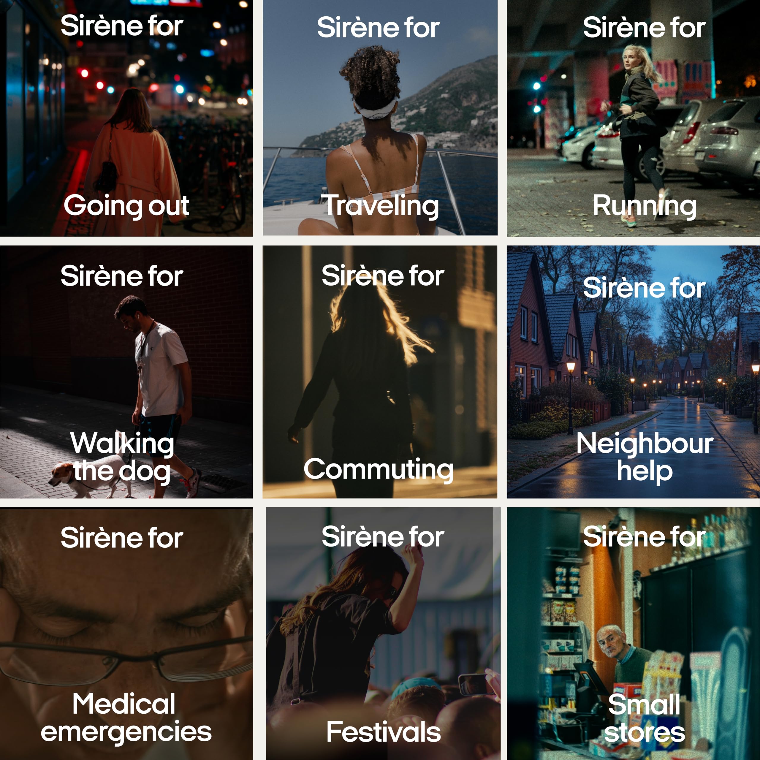 OOONO SIRÈNE – Allarme intelligente tascabile [con app LIVE-STANDORT] – Allarme personale per donne, uomini e bambini – Avvisare i contatti in caso di emergenza premendo un pulsante – Sicurezza e