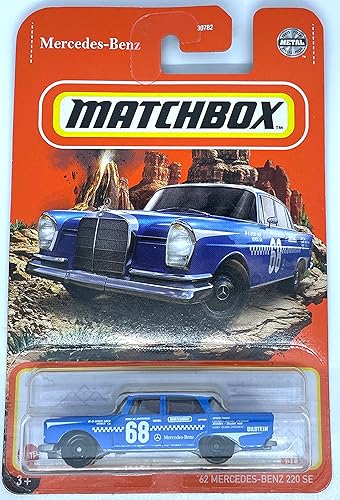Caja de cerillas - '62 Mercedes-Benz 220 SE - Azul - 43100