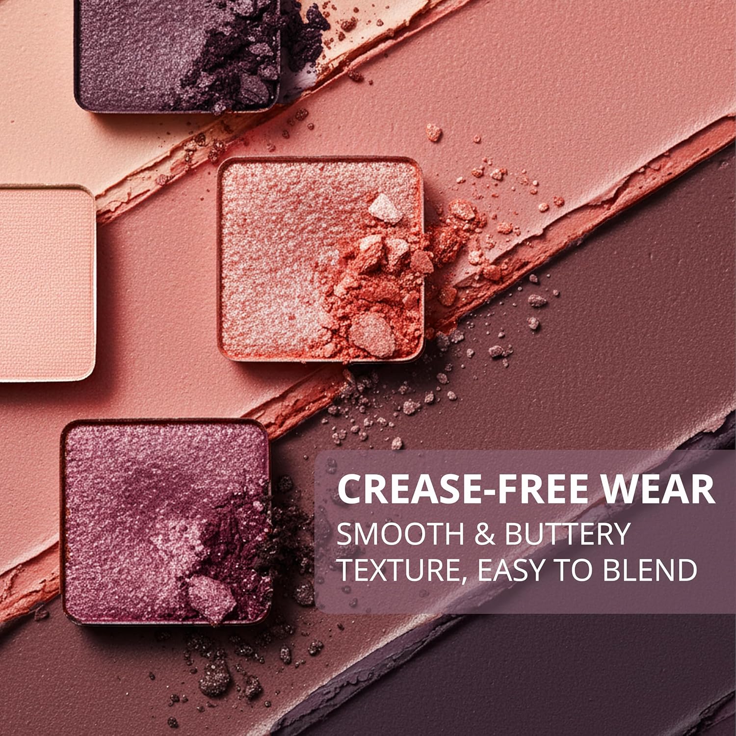 Lamora Pink Eyeshadow Palette - 12 Soft Mauve Rose Shadows, Multi-Use Eye Makeup Palette with Matte & Shimmer Finishes, Ultra-Blendable Everyday Neutrals, Long-lasting Wear, Travel Makeup with Mirror - Image 2