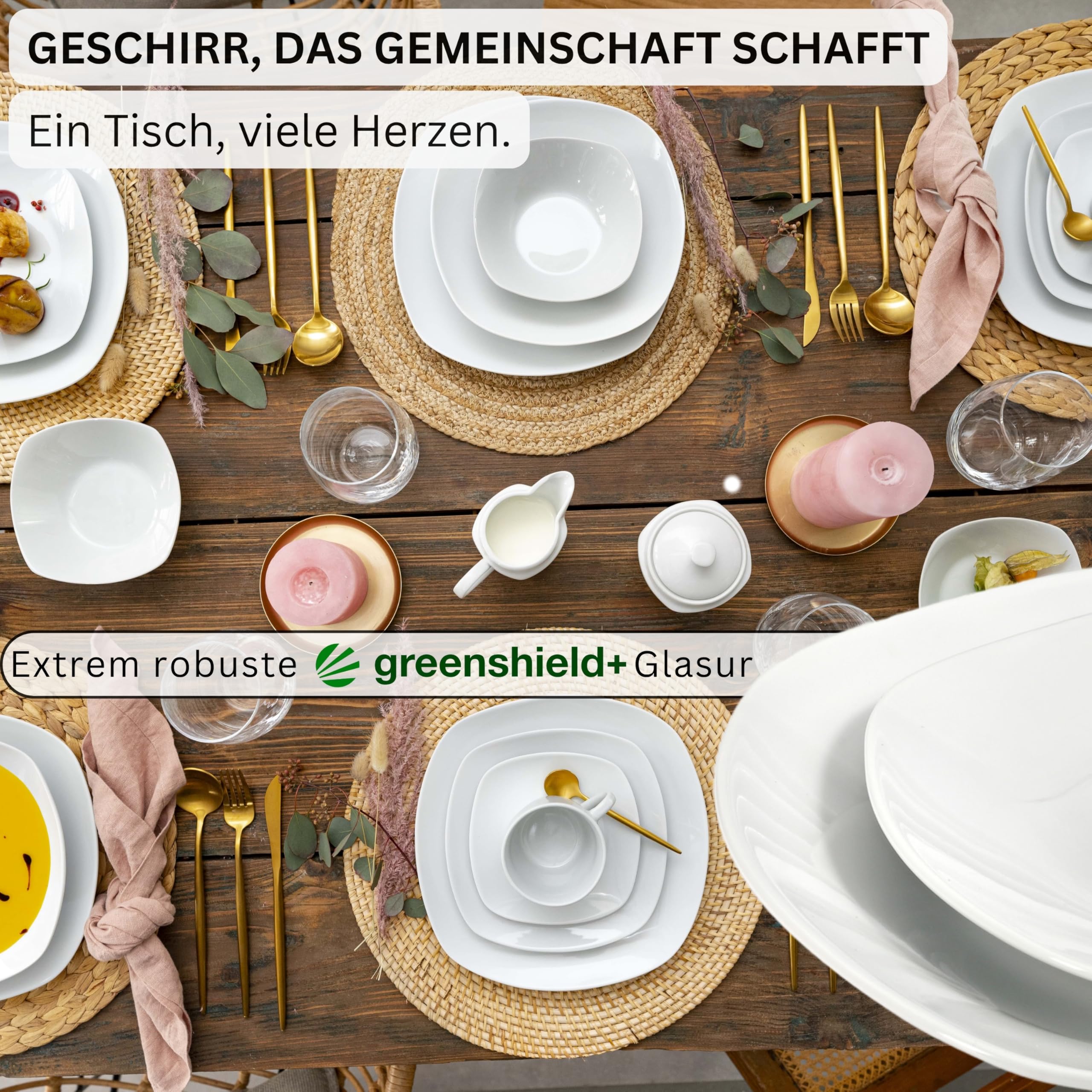Sänger Tafelservice Bilgola Weiß – Bild 3