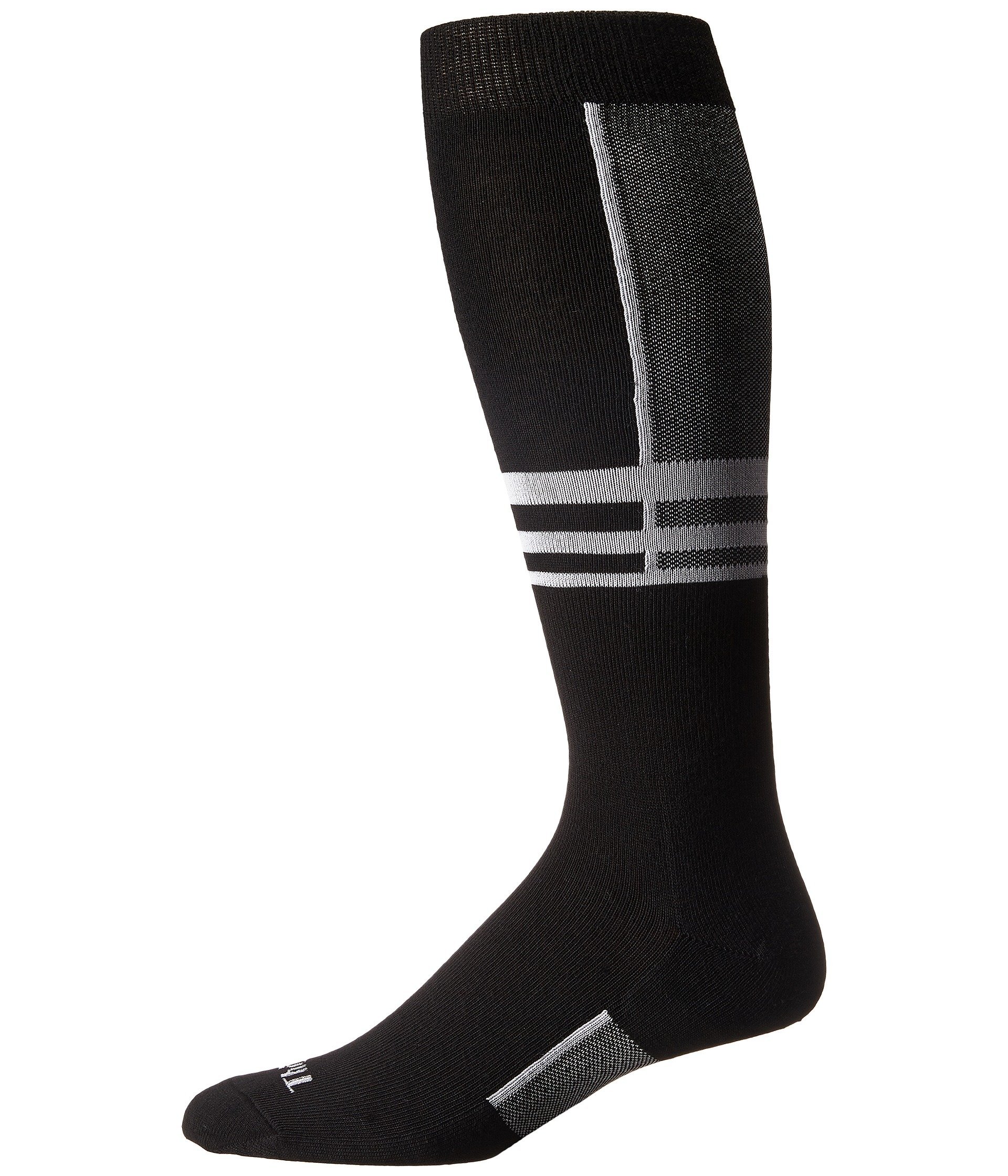 Thorlos Unisex's S1tou Ultra Thin Ski Liner Over The Calf Socks, Powder White, Large