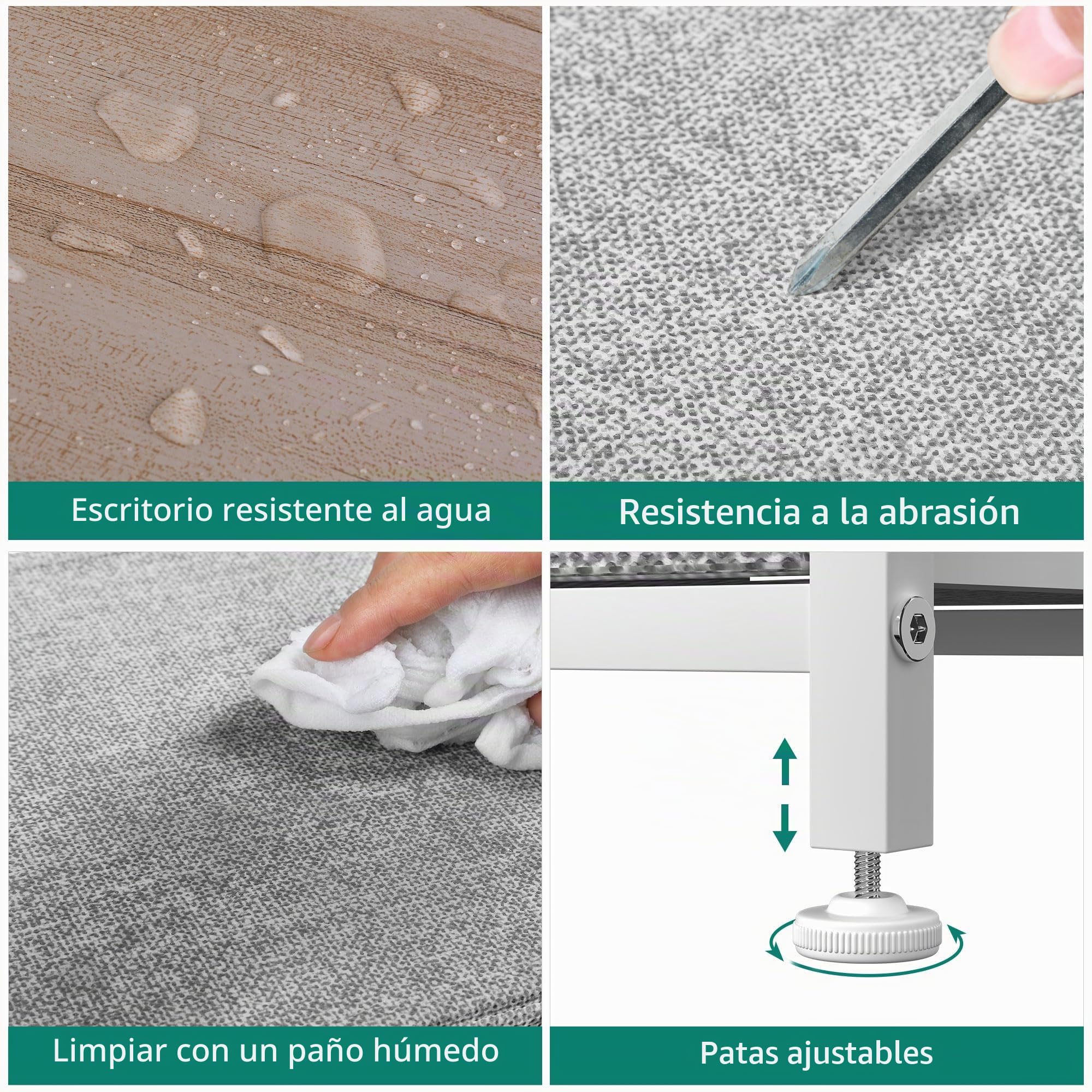 YITAHOME Comoda 5 Cajones,Cajonera de Tela,Sinfonier,Robusta Estructura metálica,para Dormitorio, Salón, Pasillo,Gris Claro