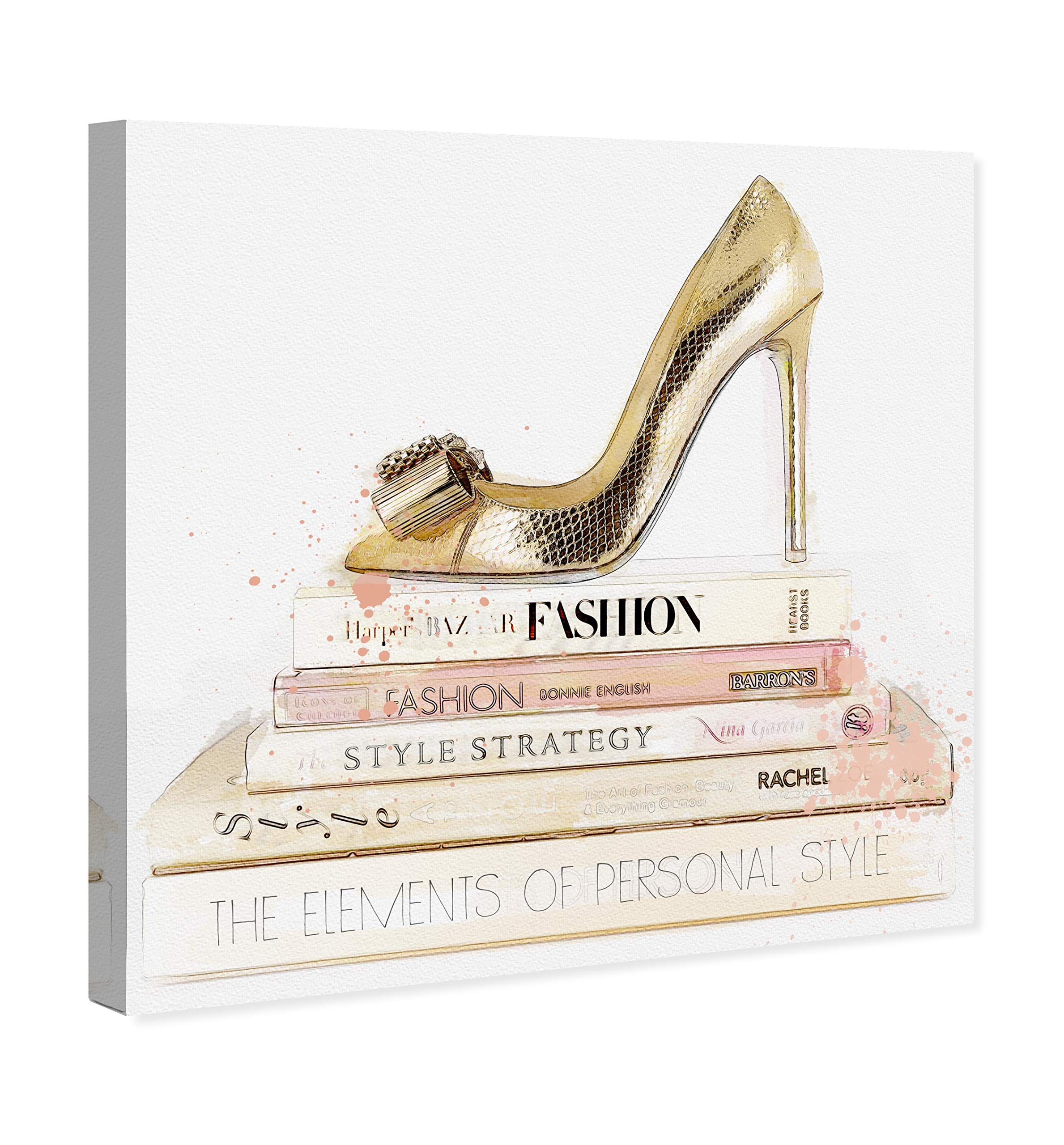 Amazon.com: Oliver Gal 'Gold Shoe and Fashion Z' The Fashion Wall