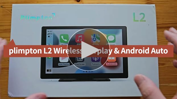 plimpton 9 Inch Portable Car Screen with Wireless Carplay