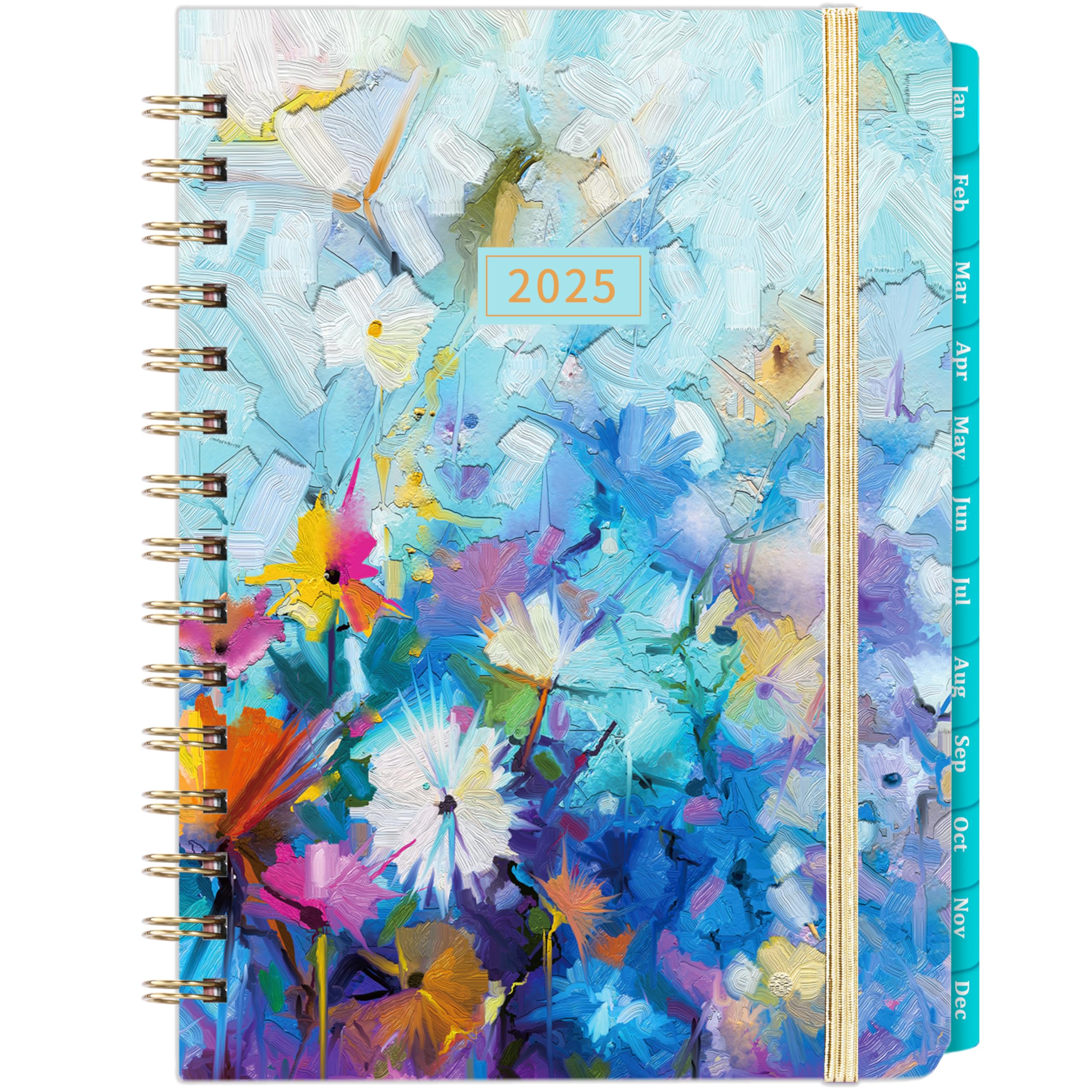 MaaIbok Planner Weekly, Monthly with Tabs - 2025 Appointment Book