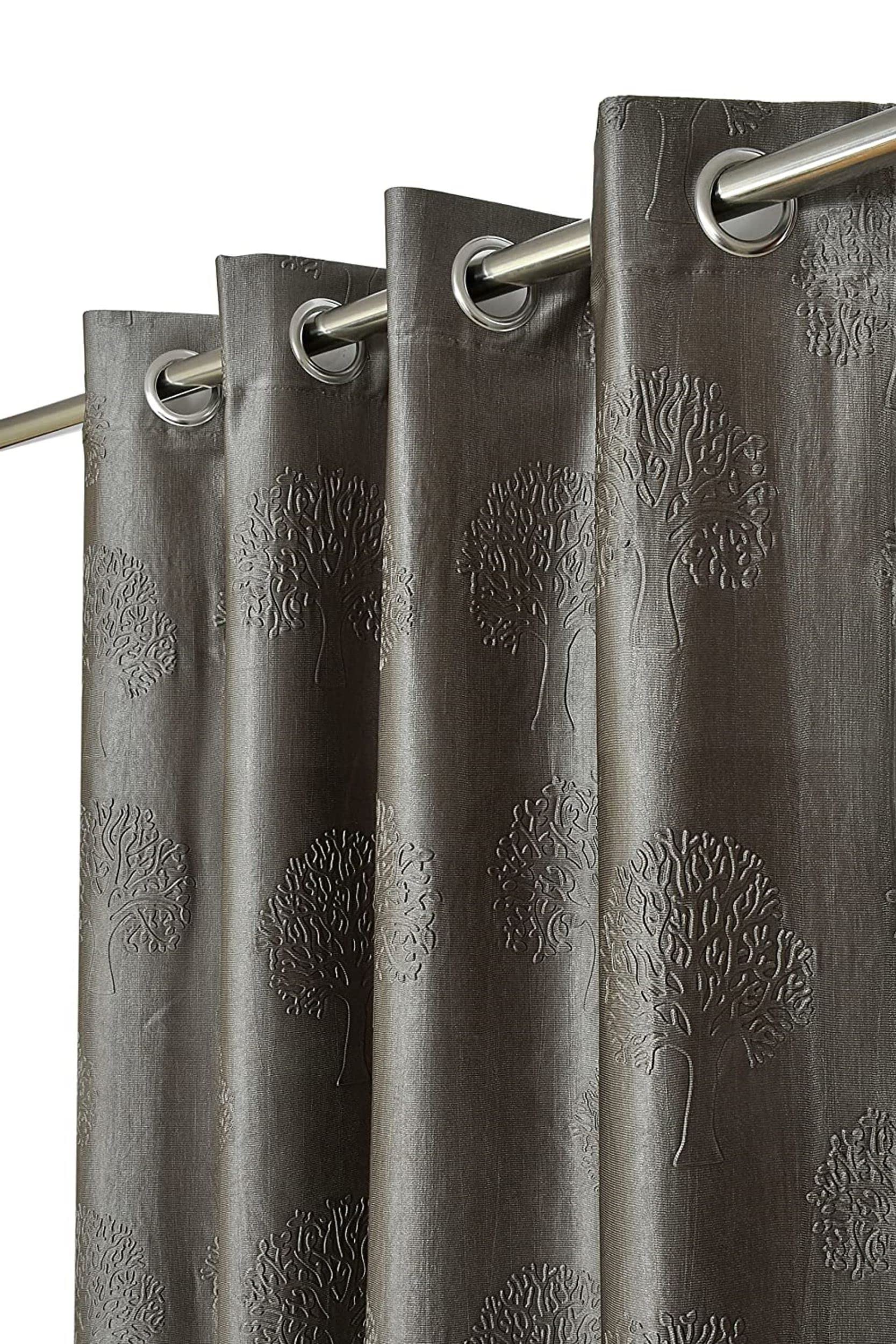 Kiara Creations Premium Tree Punching Curtains for Long Door 8 Feet, Pack of 1, Grey (B0B1VGZ896) Amazon Price History, Amazon Price Tracker
