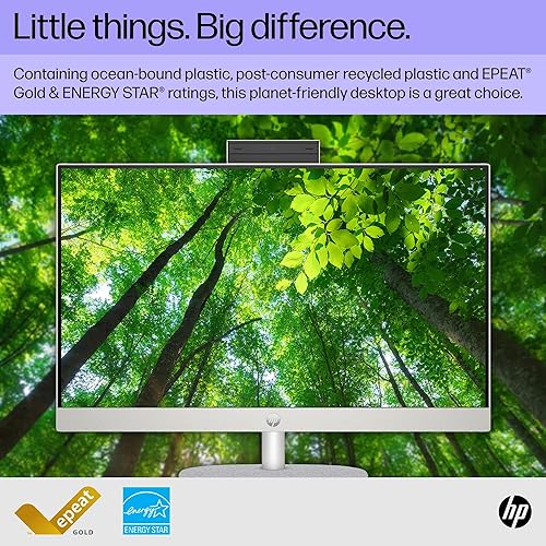 Miniatura 7 de HP PC de escritorio todo en uno de 23.8 pulgadas, pantalla FHD, AMD Athlon Gold 7220U, 8 GB de RAM, SSD de 256 GB, gráficos AMD Radeon, Windows 11