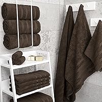 Vista 5 de American Soft Linen Paquete de 4 toallas de baño, 4 toallas de mano y 4 paños de baño