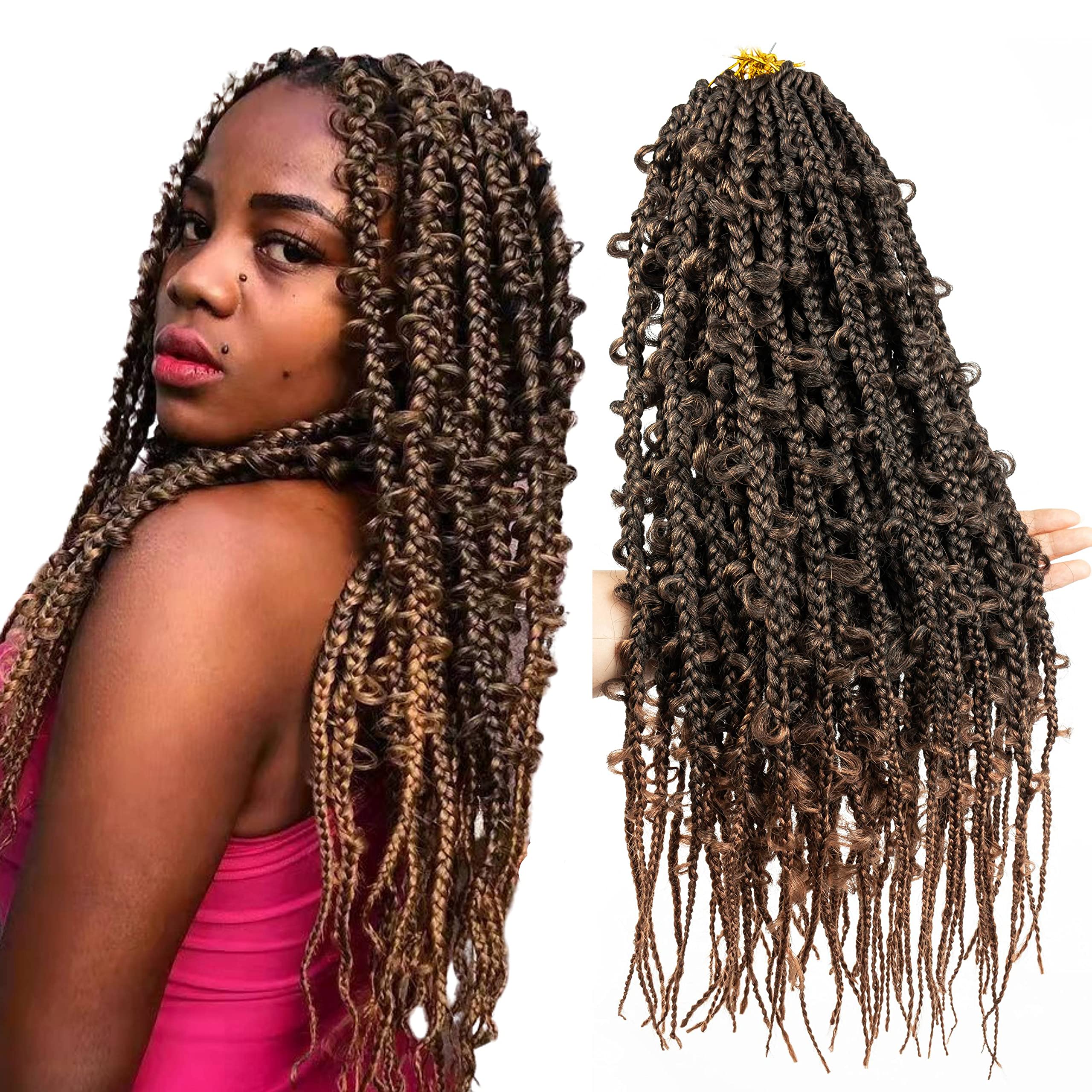 Buy Jungle Box Braids Butterfly Box Braids Crochet Hair 20 inch 6 Packs