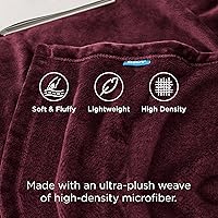 Vista 171 de Bedsure - Manta de vellón, tamaño queen, suave, ligera, afelpada, mullida, acogedora, de microfibra de lujo, color rosa, 90 x 90 pulgadas