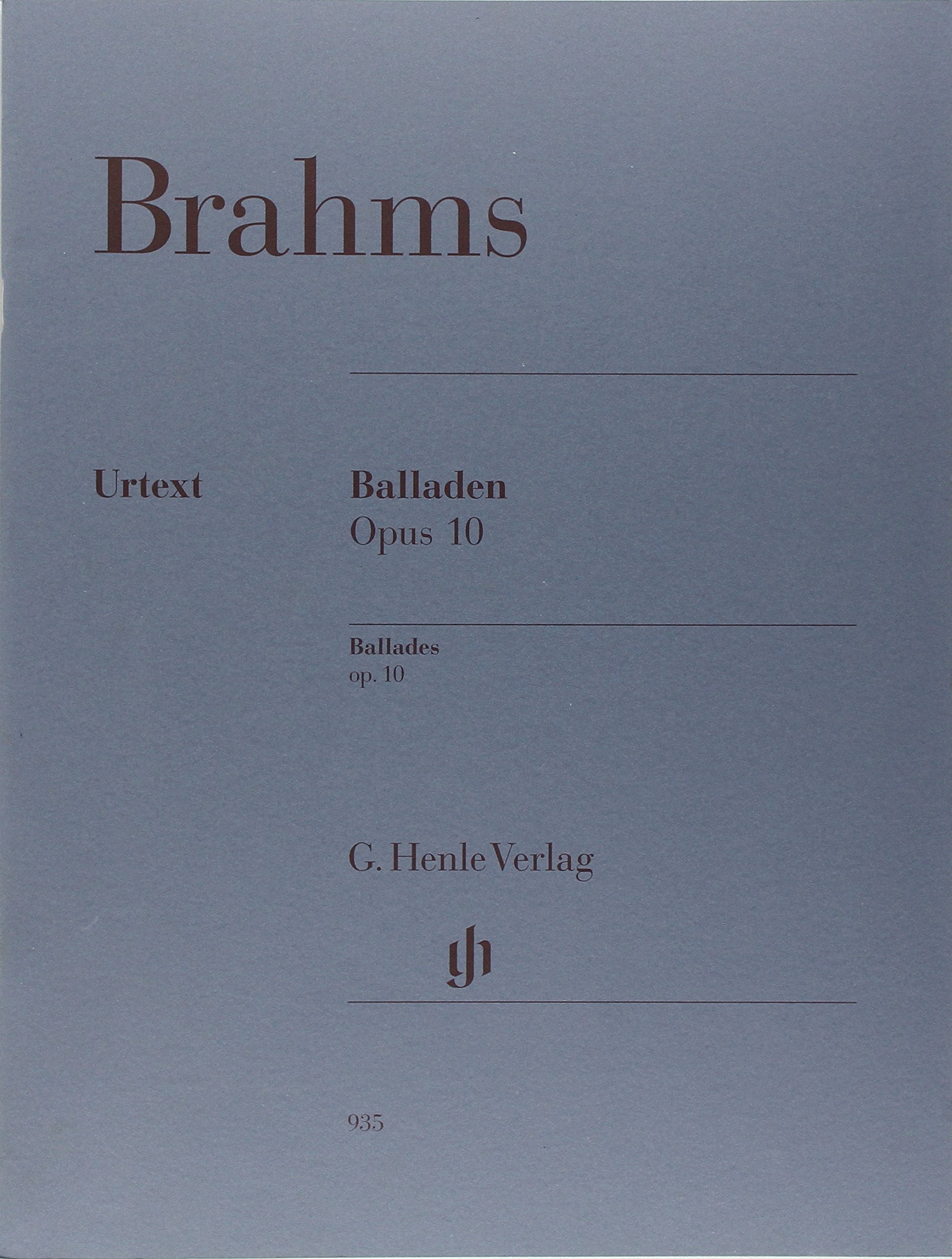Ballades op.10 - Piano solo - (HN 935): Instrumentation: Piano solo