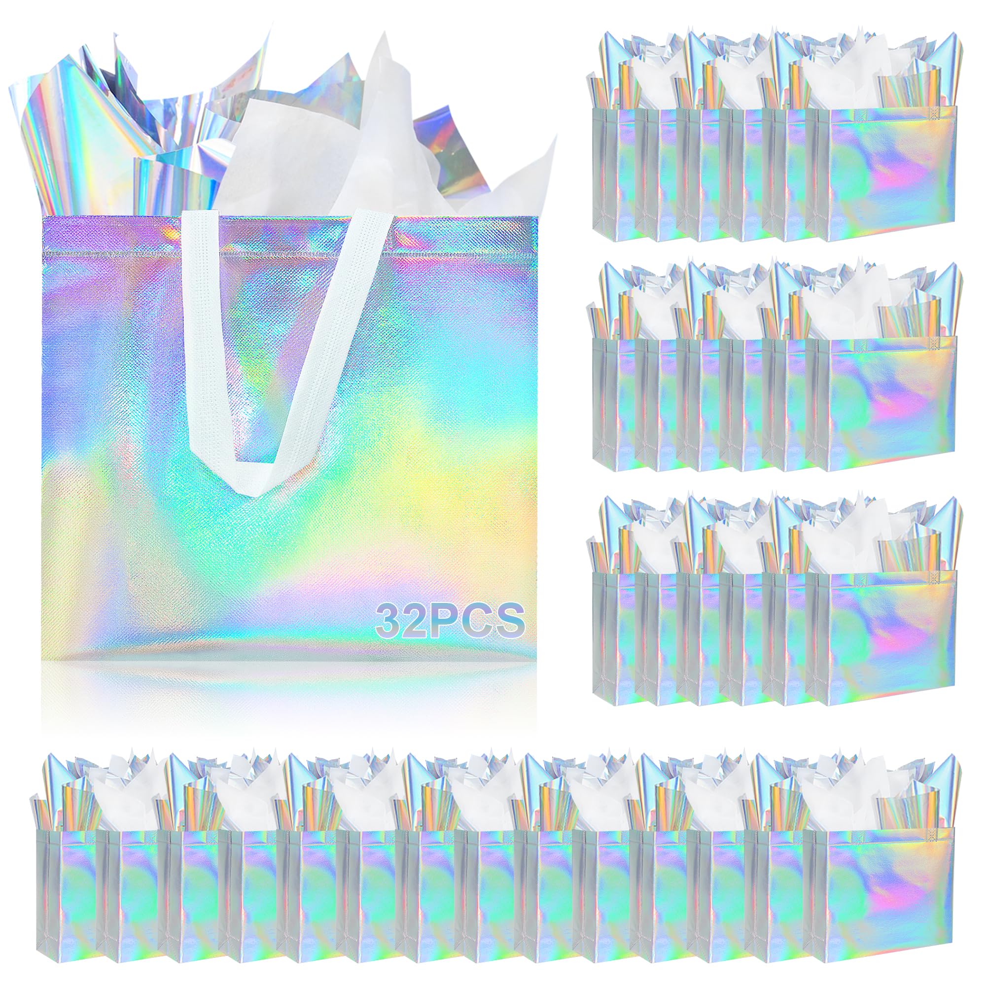 50% Off ZIFTY 32 Iridescent Reusable Gift Bags - Image 1