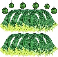 Vista 12 de Shappy 1000 piezas de ganchos para adornos de Navidad, perchas para adornos con cordón precortado, fácil de bloquear con cuerdas precortadas