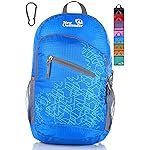 Outlander Packable Handy Lightweight Travel Hiking Backpack Daypack-Light Blue