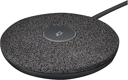 Logitech Rally Mic Pod, Black, 0.8" x 4" x 4"