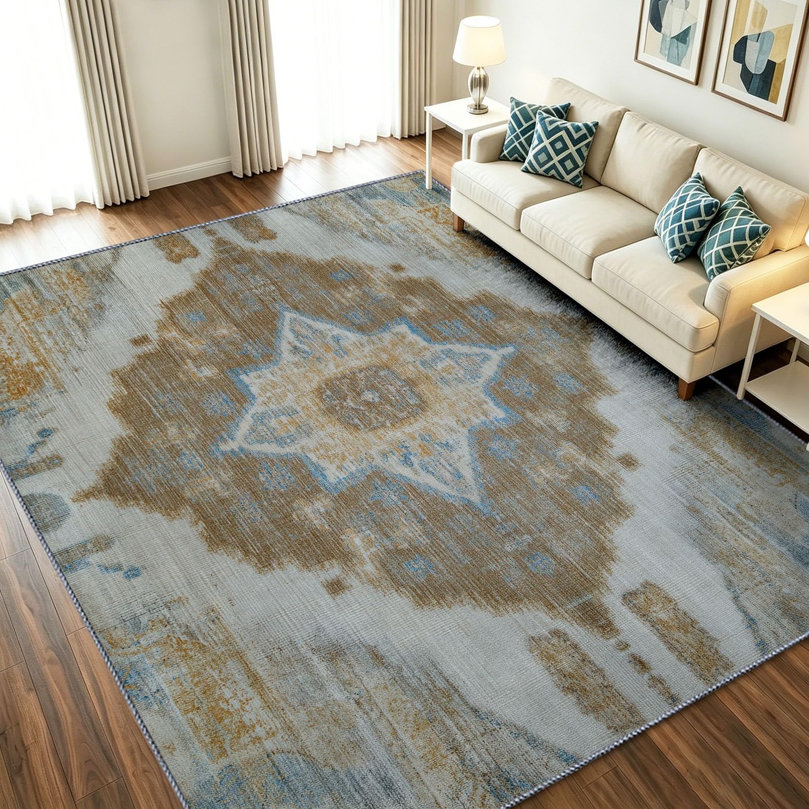 Tapis de cuisine lavable en machine 80x150 antidérapant et à poil court