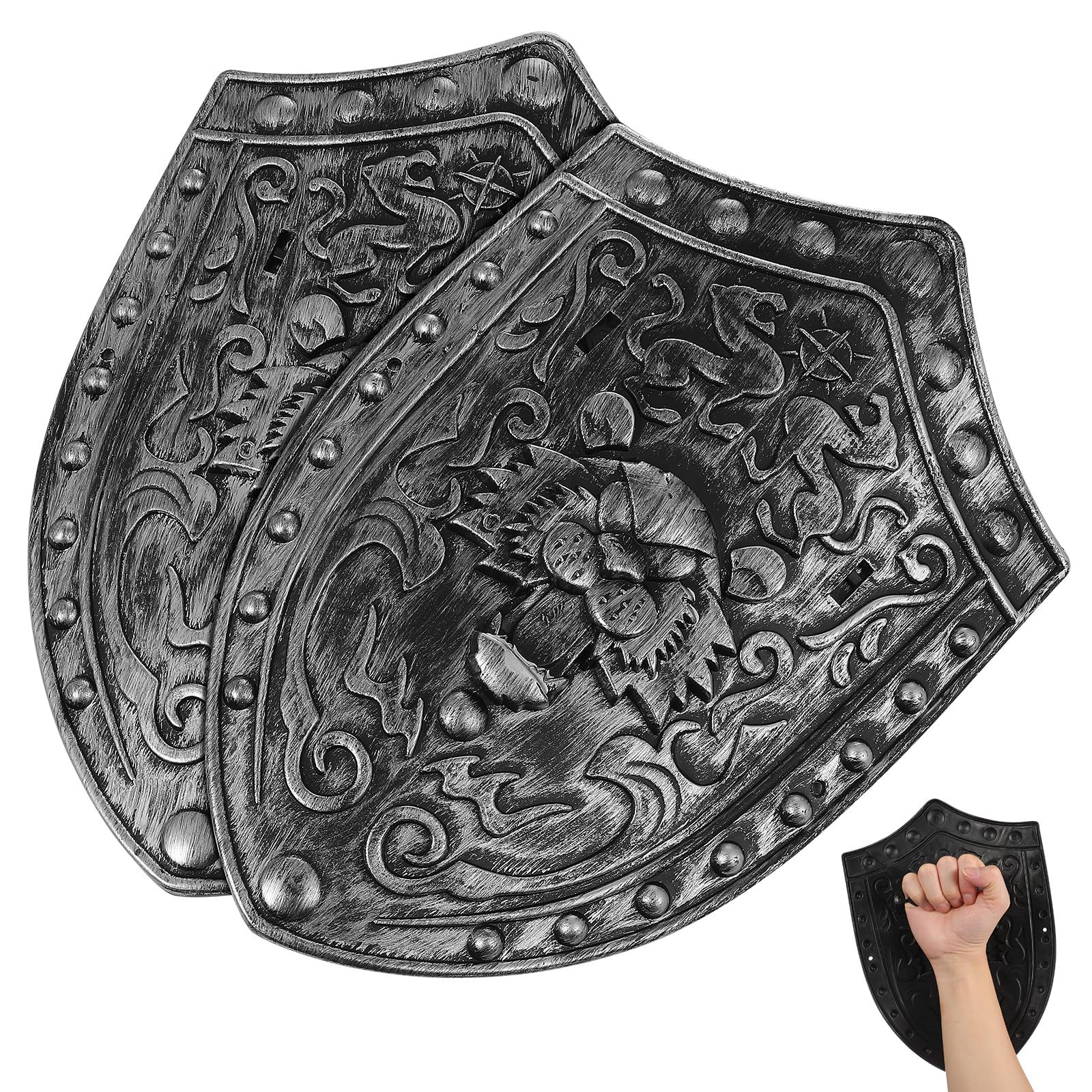 Didiseaon 2pcs Kids Medieval Knight Shield Toy Halloween Boys Play Pretend