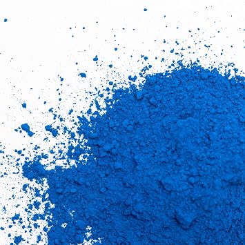 Blue Iron Oxide Powder, Blue Concrete Dye, Blue Concrete Cement Pigment - Concrete Stain For Brick, Cement, Tile, Clay, Lime, Mortar, Grout, Plaster, Paint, Bath Bombs Blue, 8 oz