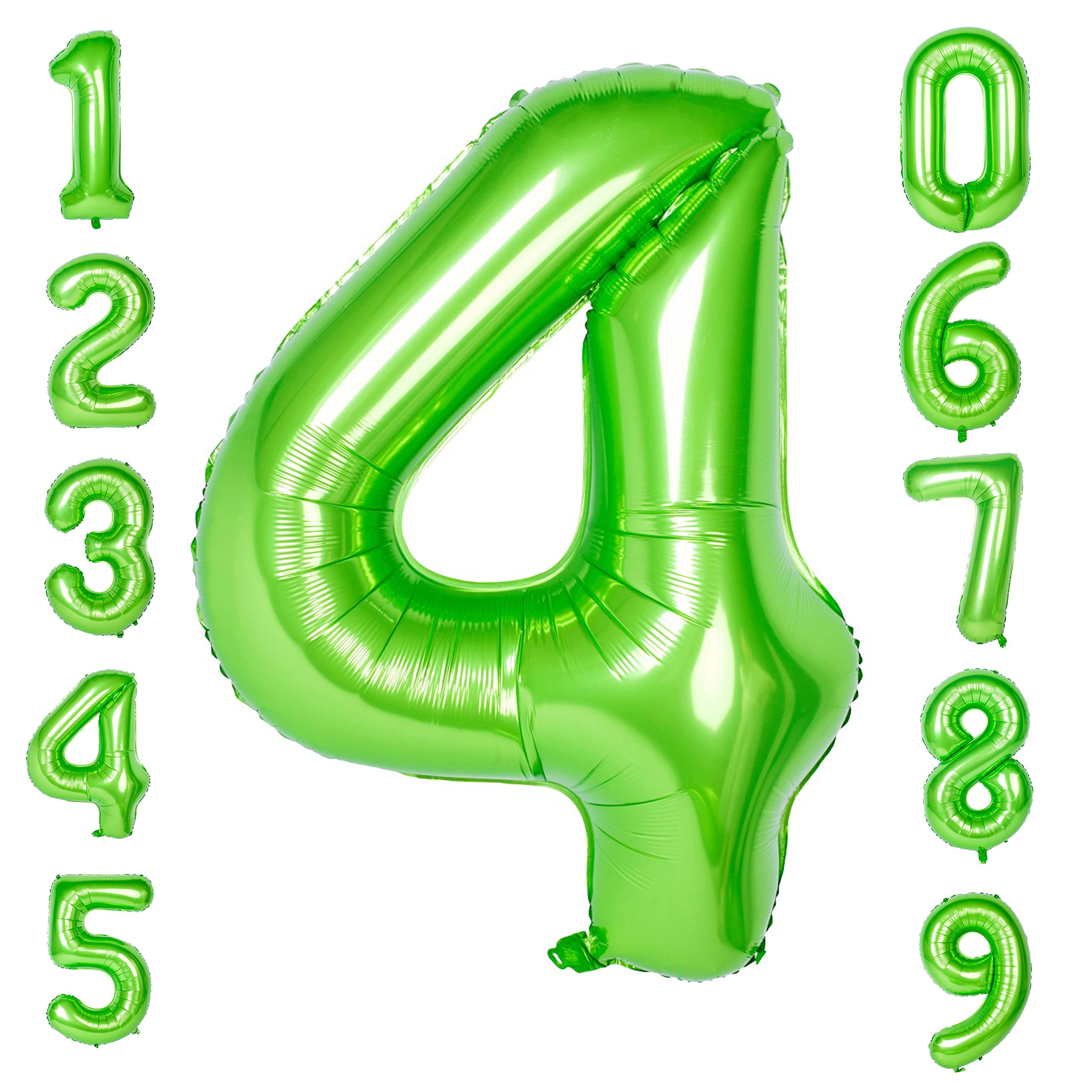 Red 0 balloon 40 Inch Giant Helium Foil Number 0 to 9 Red Balloon Birthday Wedding Party Digital Decorations (Number 0) — view 44