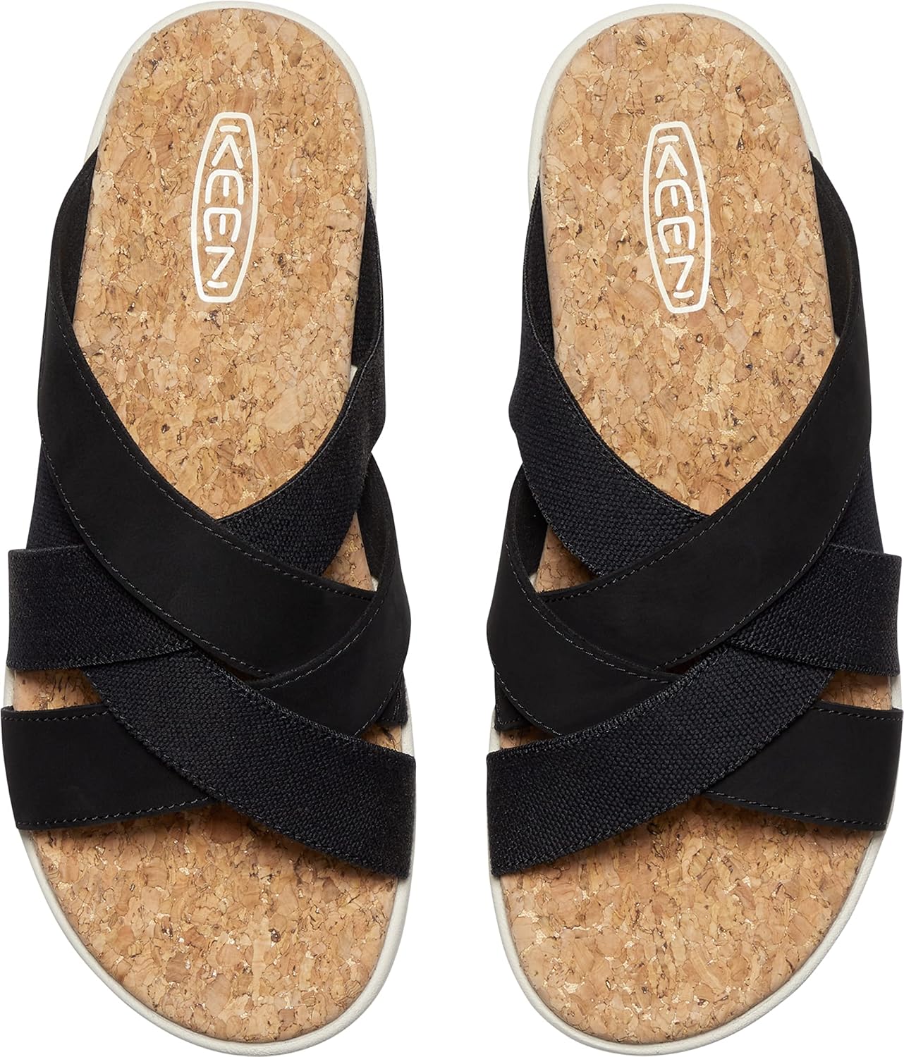 KEEN womens Elle Mixed Slide Comfortable Casual PlatformSandals