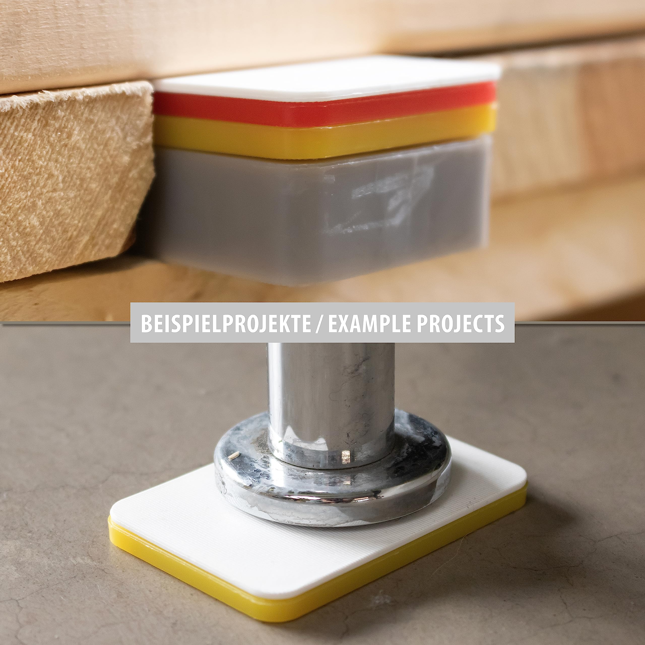 TOX Distance Allround Plaques de calage, plaques de compensation en plastique, charge admissible jusqu'à 5 tonnes, polypropylène, 60 x 40 x 2 mm, 1 sachet, 25 pièces, 065600107