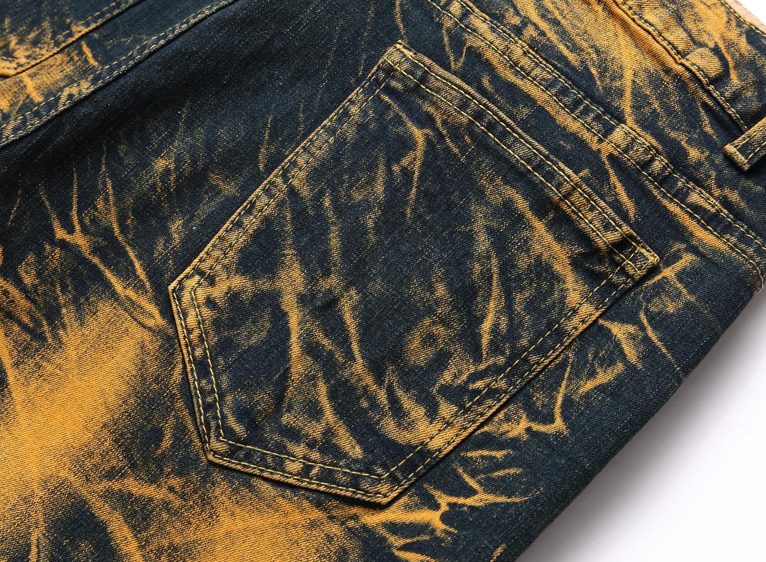 Men's Stretch Slim Fit Jeans Ripped Skinny Straight Leg Distressed Comfort Flex Waist Fashion Biker Denim Pants - Image 4