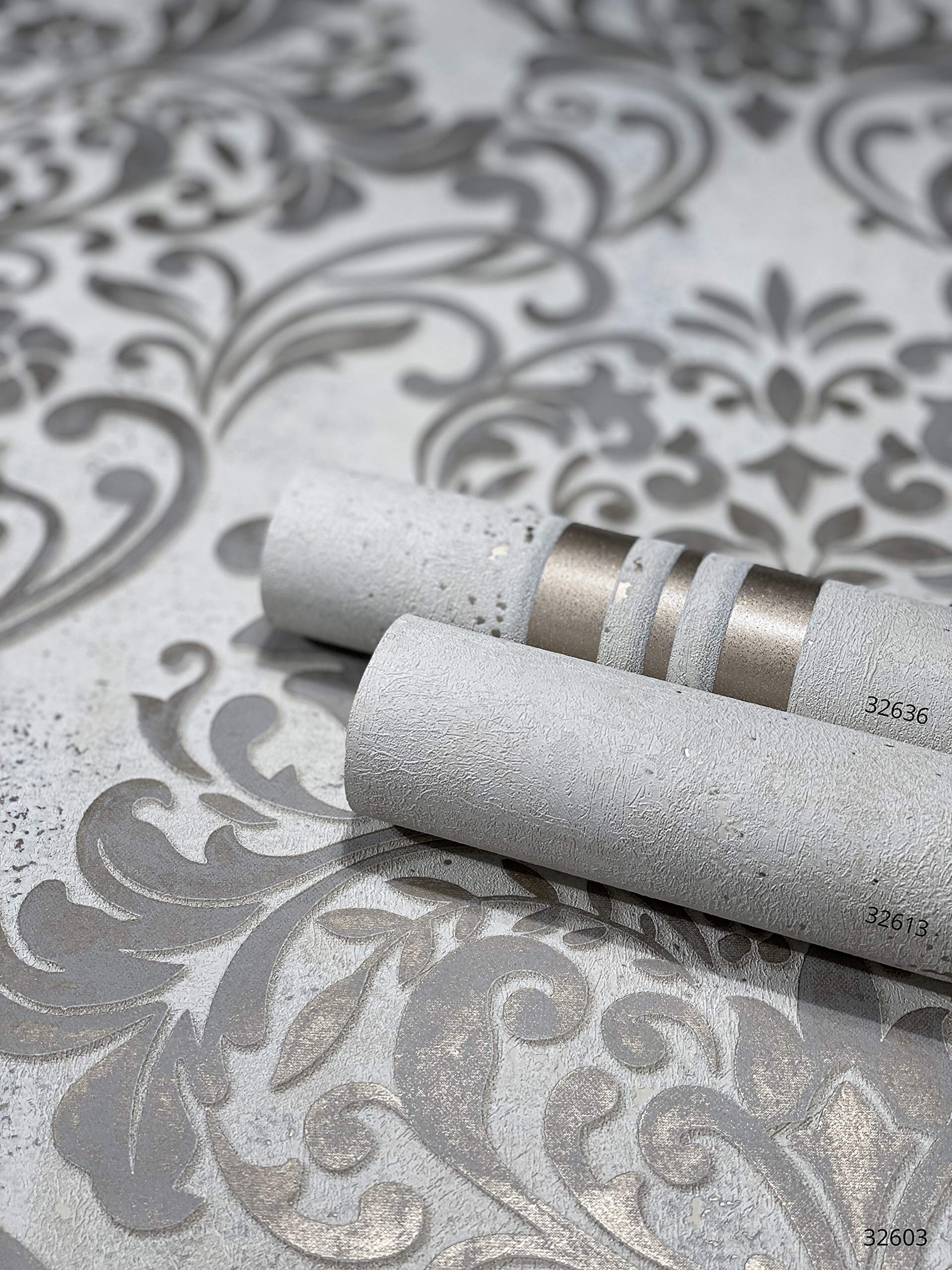 Marburg Wallpaper Grey Gold Concrete Look Non-Woven Wallpaper - View #12