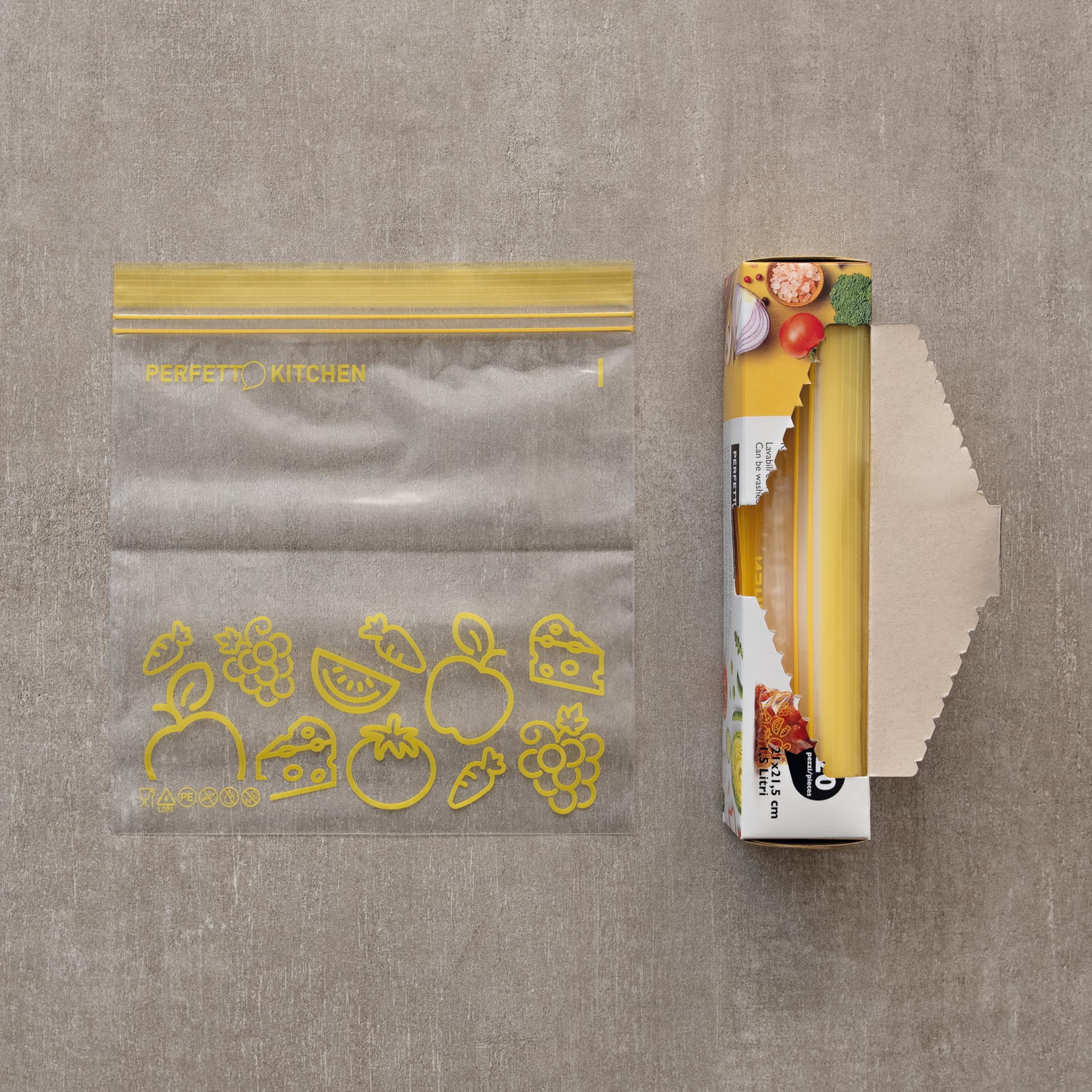 BUSTA FRIGO/CONGELATORE coll. Frescofood - conf. 20 pezzi - cm. 21xh.21,5 - S
