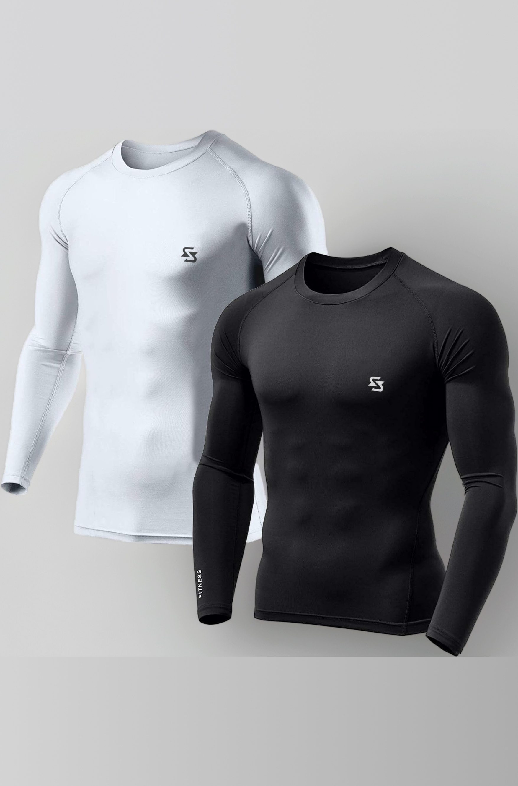 Men's Cool Dry Short Sleeve Compression Shirts, Sports Baselayer T-Shirts Tops, Athletic Workout Shirt