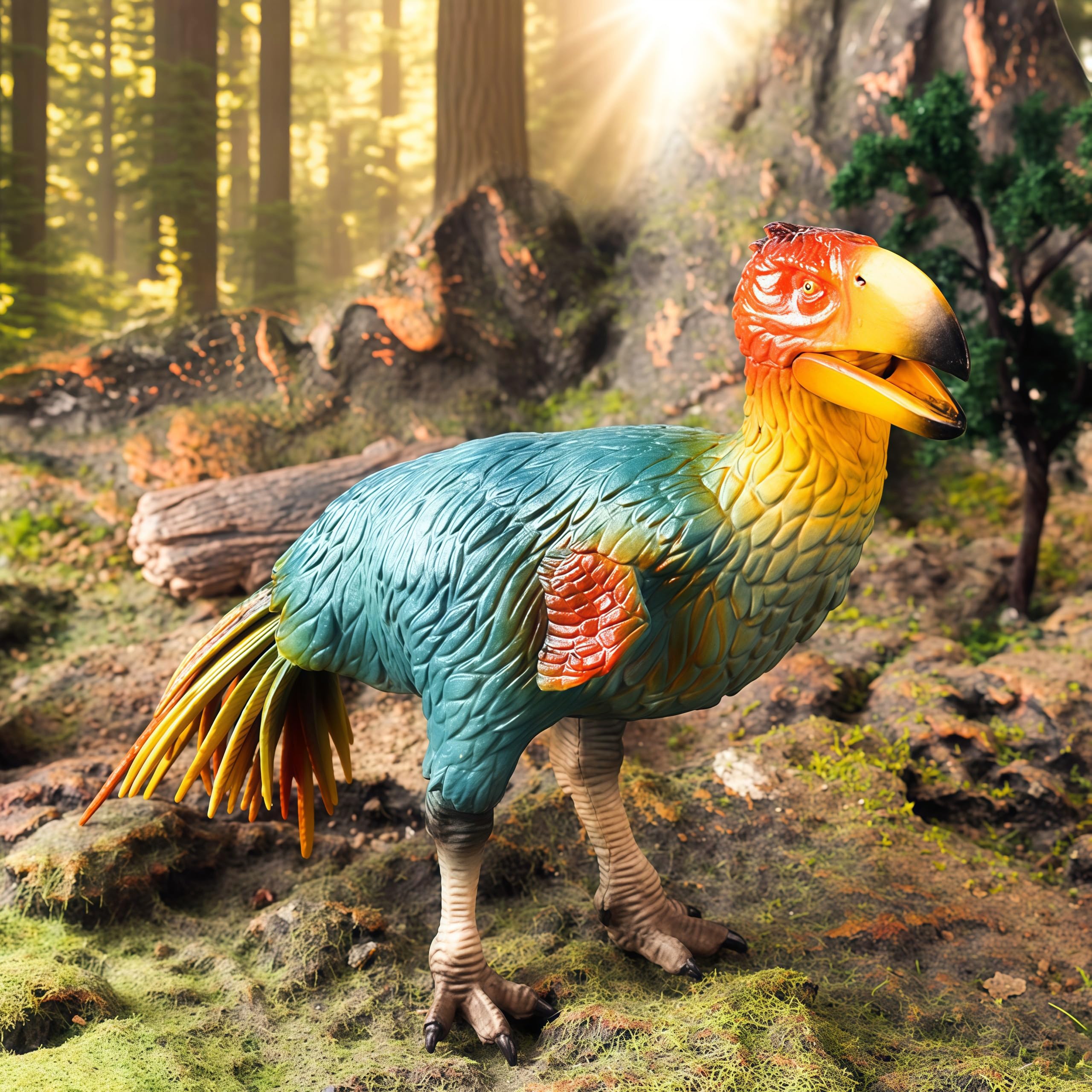 Amazon.com: Gemini&Genius Brontornis Figurine Animal Toy