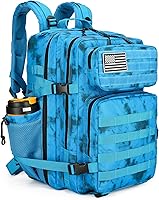 Vista 20 de Mochila táctica de asalto de 45L, mochila de 3 días con Molle, mochila impermeable para mochilas tácticas, Grande, Mochila