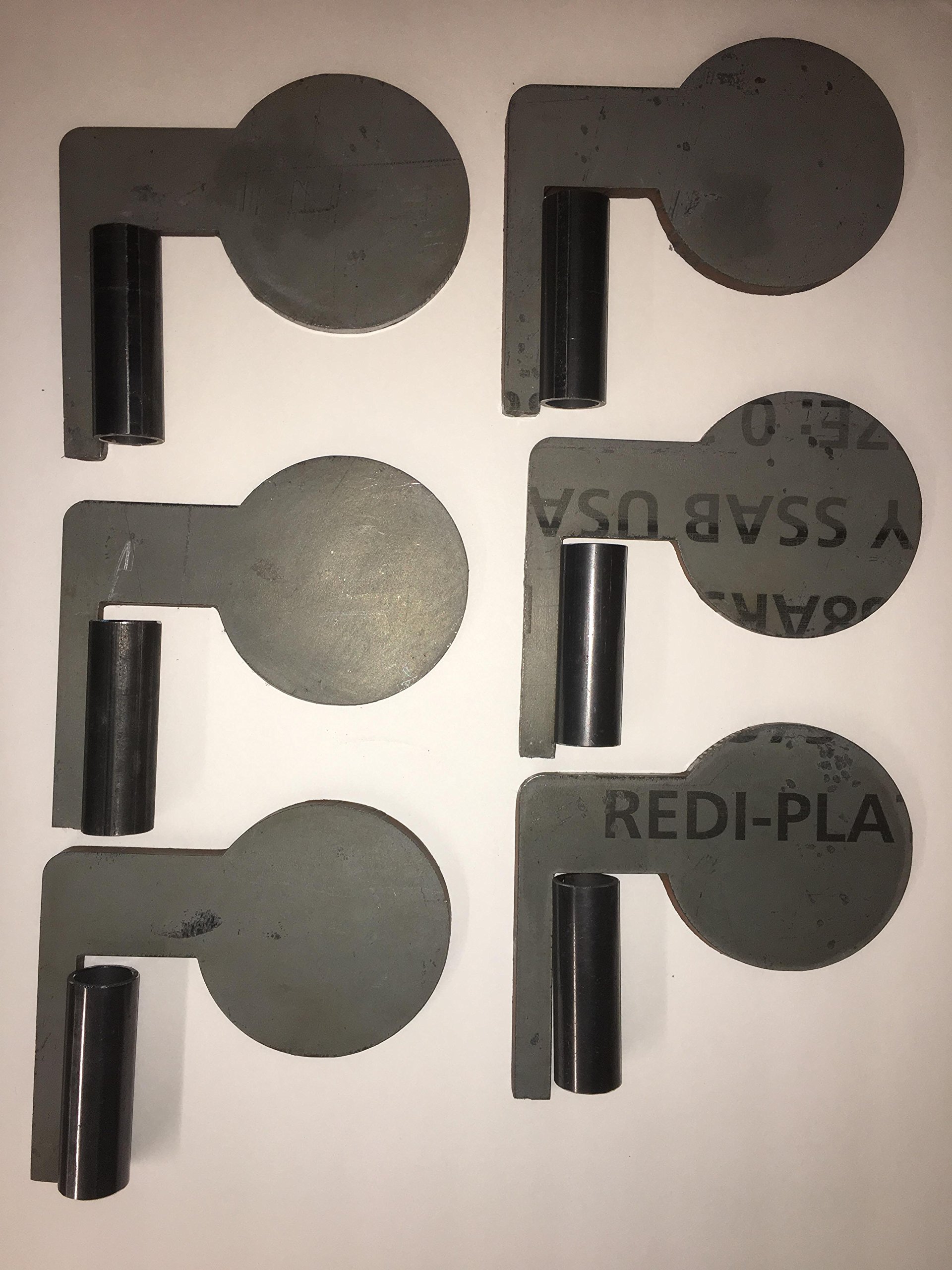 AR500 Dueling Tree AR500 Steel Dueling Tree Target DIY Kit - 6x 1/4 Paddles With DOM Pivot Tubes For Shooting Sports HMF Targets Dueling Tree