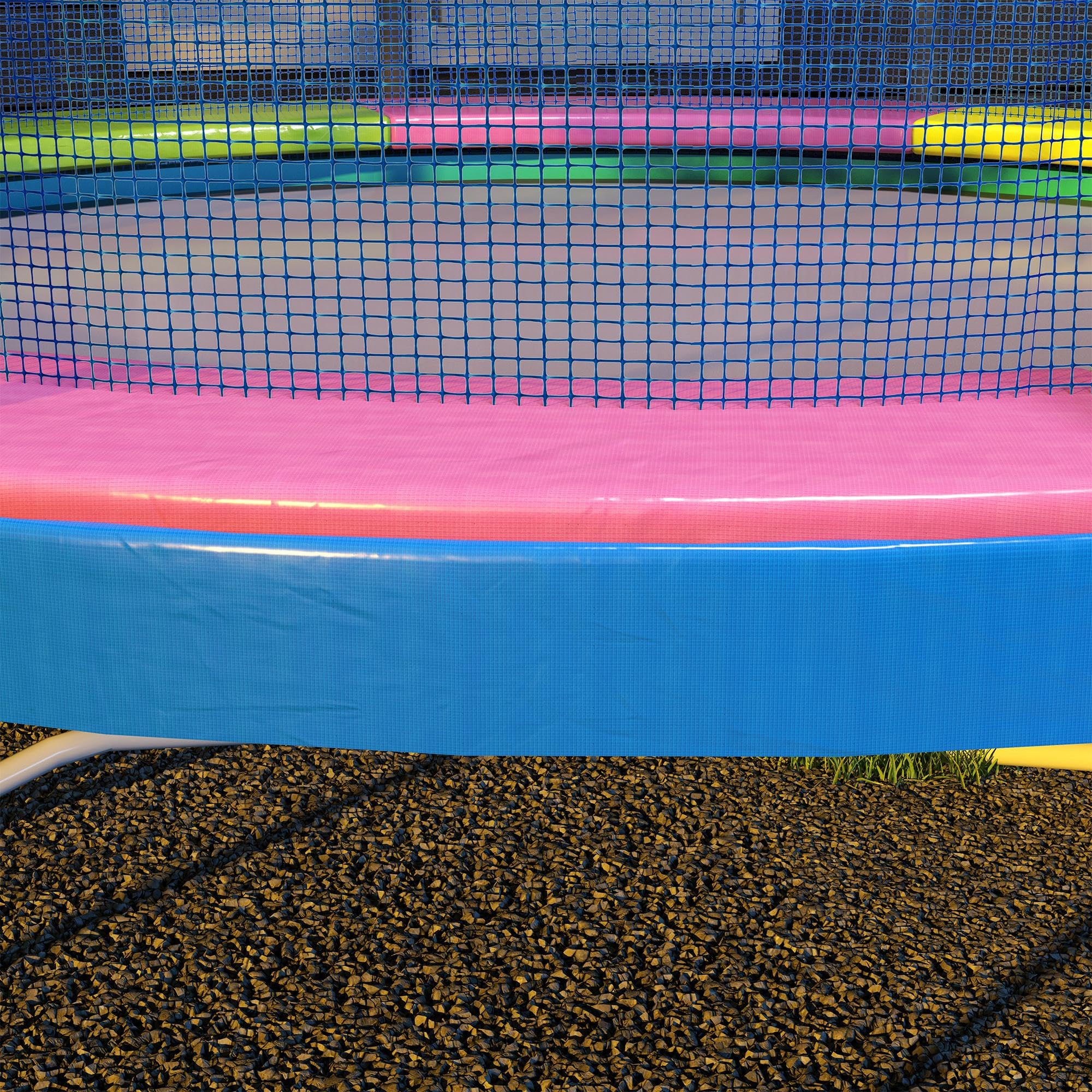 SPORTNOW Bâche de Protection pour Trampoline Ø 244-305 cm Résistant aux UV Anti-déchirure