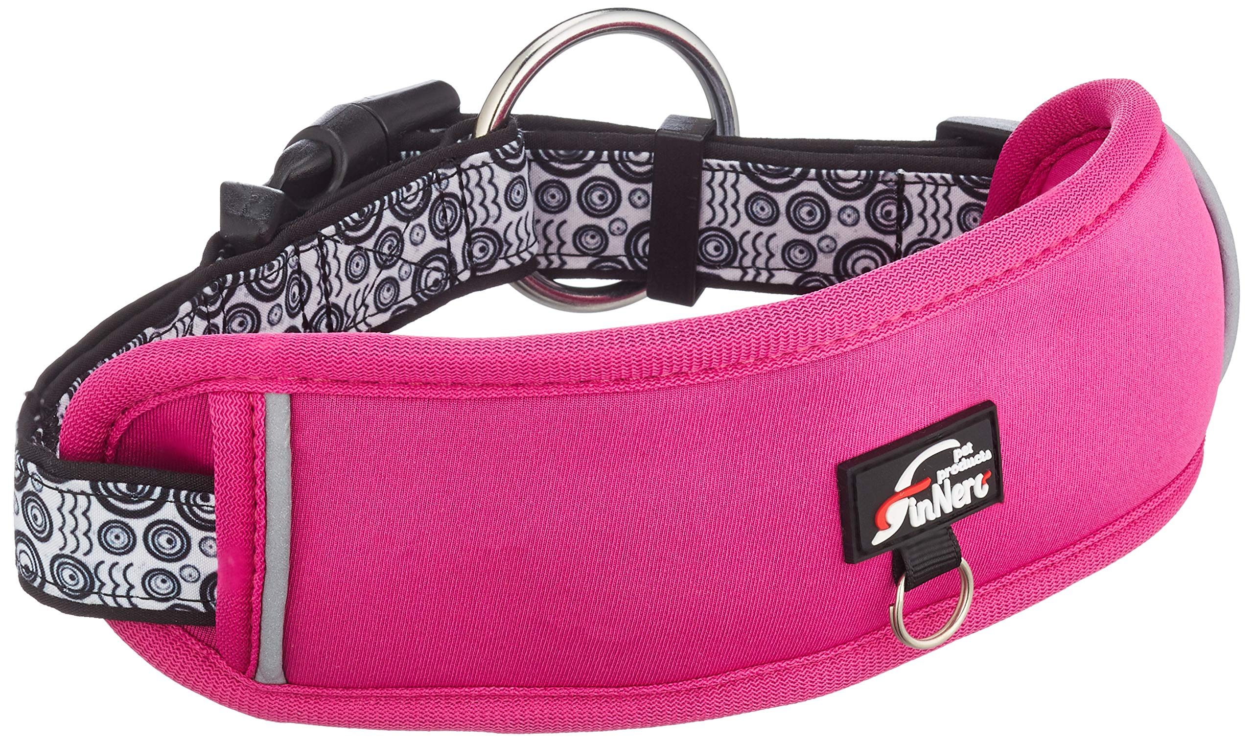 FinNero OCEAN Adjustable Collar fuchsia Size Medium