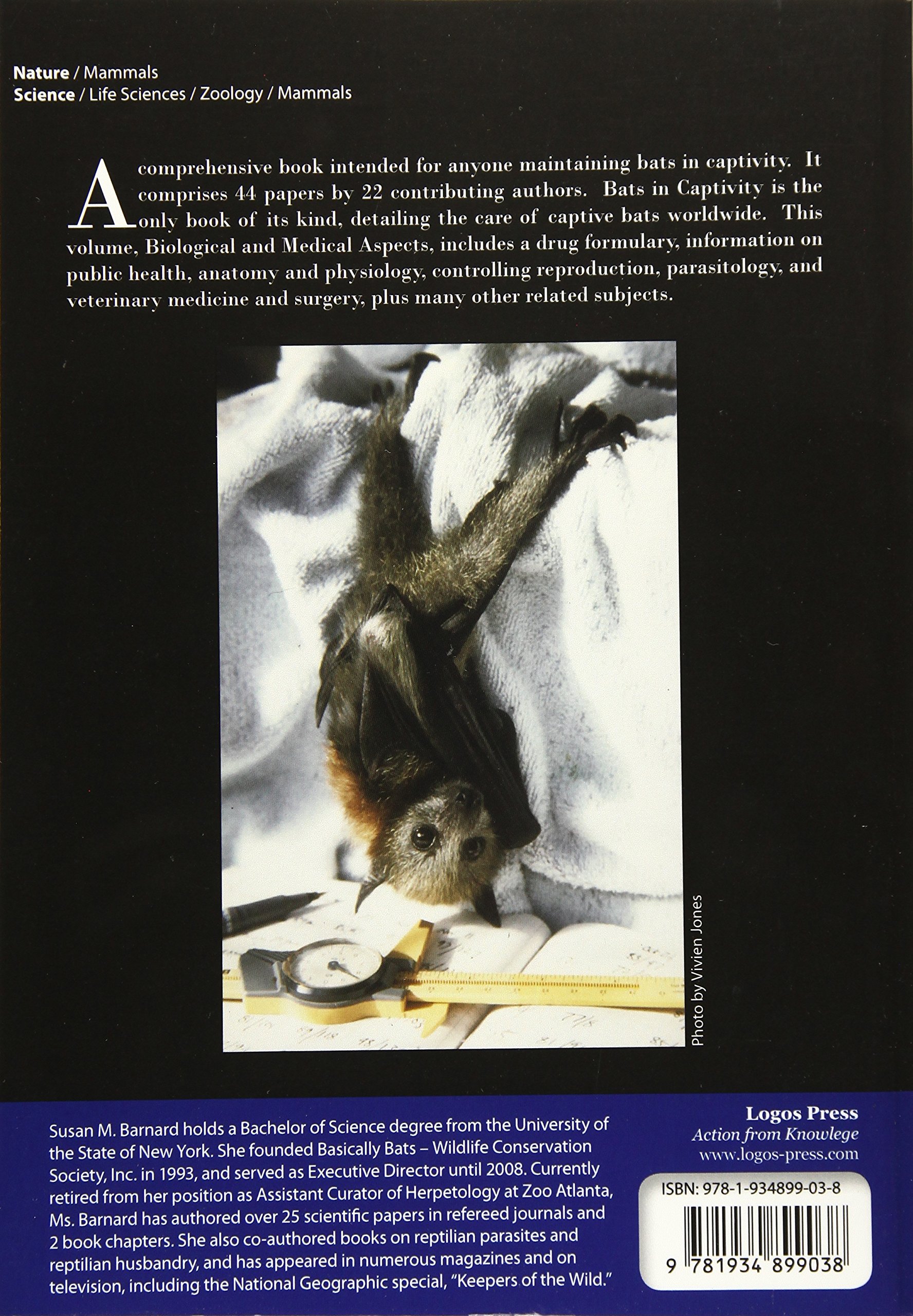 Bats in Captivity - Volume 1: Biological and Medical Aspects