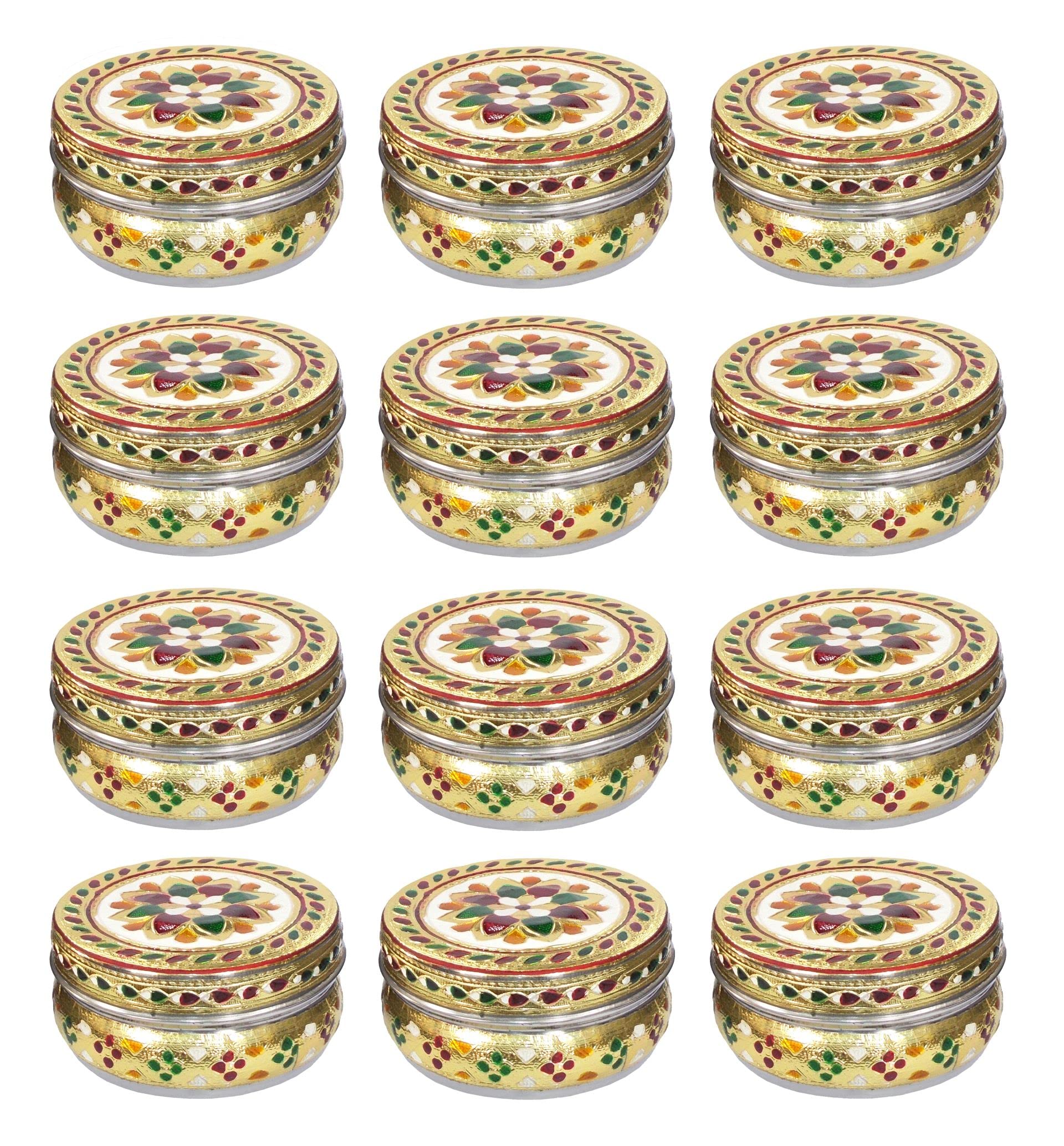 See full amazon price history chart for Kotak Sales Handicraft Stainless Steel 350Ml Dabba Container Meenakari Rajwadi Decorative Oxidized Metal For Serving Dryfruit Chocolate Mukwas Festival Marriage Return Gift (12 Pcs),Multicolor Kotak Sales Handicraft Stainless Steel 350Ml Dabba Container Meenakari Rajwadi Decorative Oxidized Metal For Serving Dryfruit Chocolate Mukwas Festival Marriage Return Gift (12 Pcs),Multicolor (B0B1QM7FT8) Amazon Price History, Amazon Price Tracker