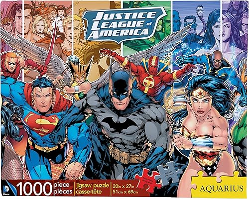 AQUARIUS DC Comics Puzzle Liga de la Justicia (rompecabezas de 1000 piezas)  Mercancía y coleccionables con licencia oficial de DC Comics  Sin